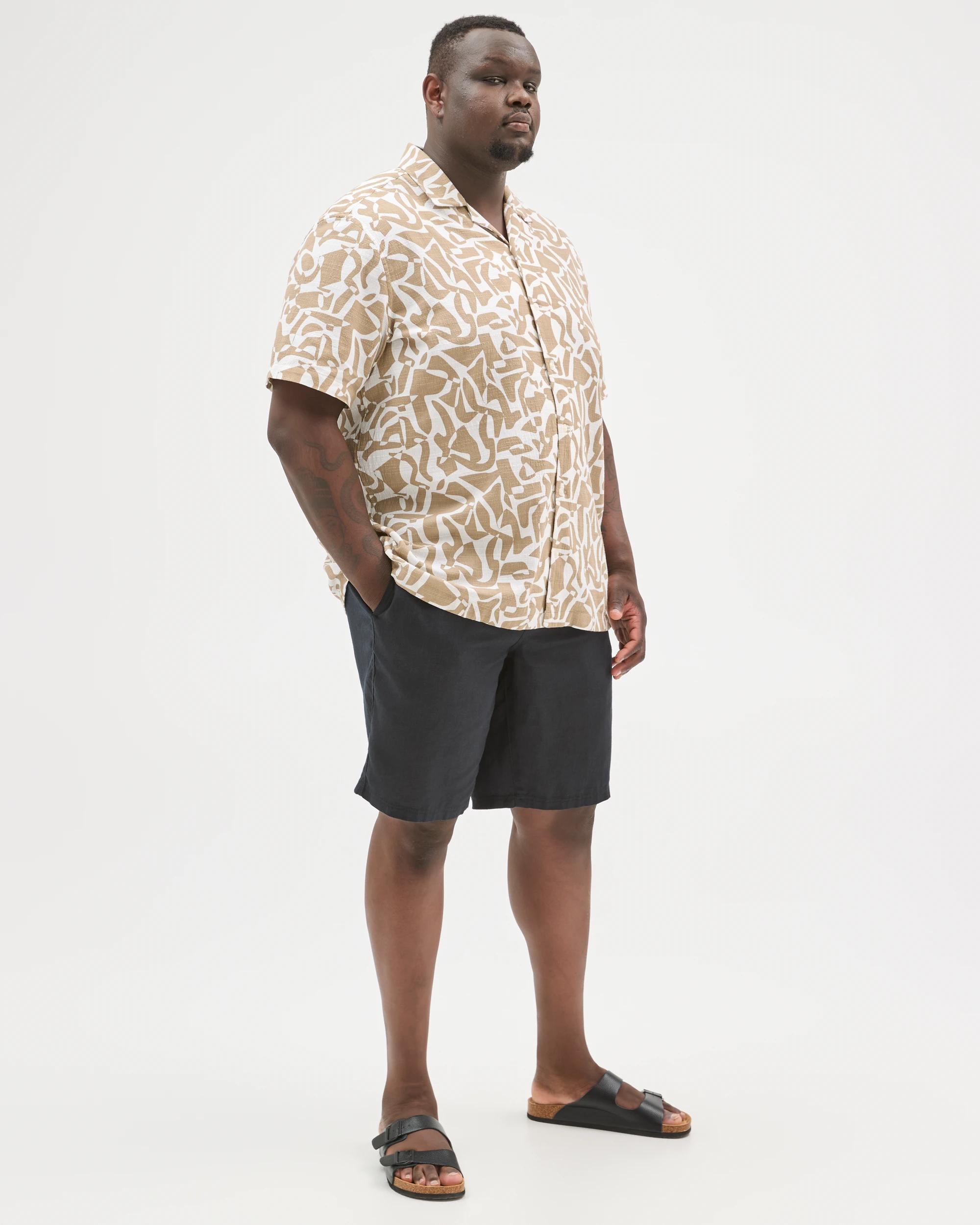 2 Target Man Plus Plus Size Australian Cotton Print Shirt NEUTRAL PRINT, 2 of 7