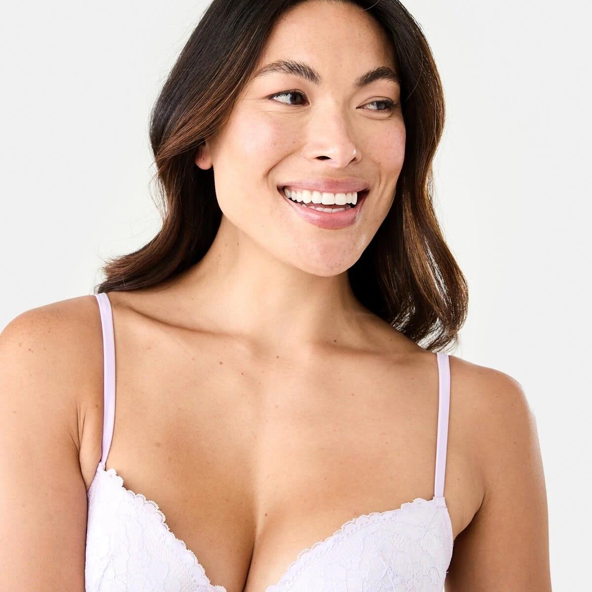 4 Co-ordinated Lace & Satin Push-Up Bra Lily Laven, 4 of 7