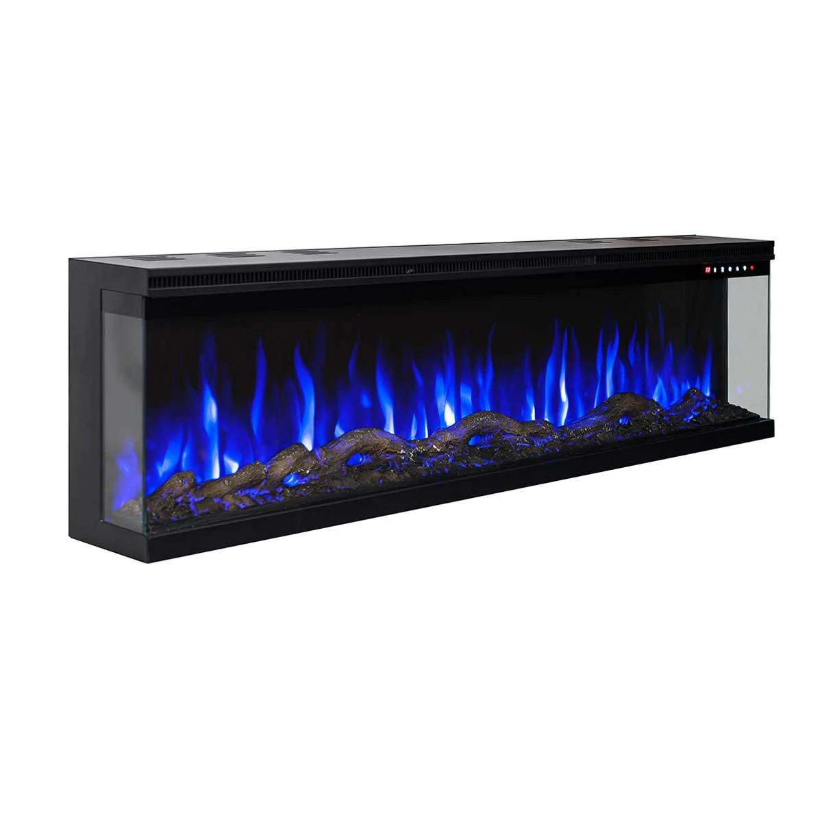 3 Moda Living Fenton 3-Sided 60 inch Electric Fireplace - Black, 3 of 3