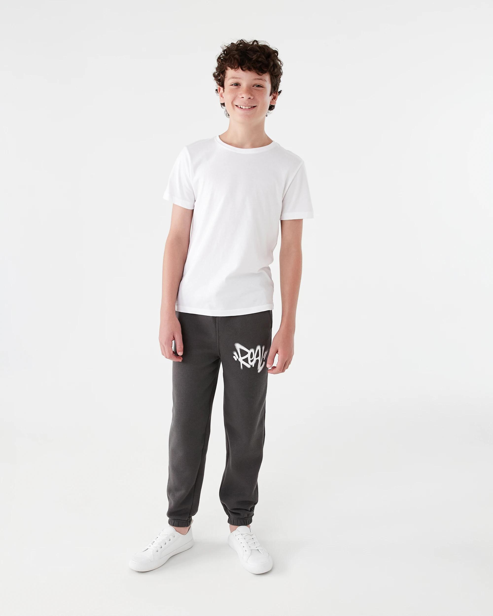 6 Print Trackpants Gry Slogan, 6 of 7