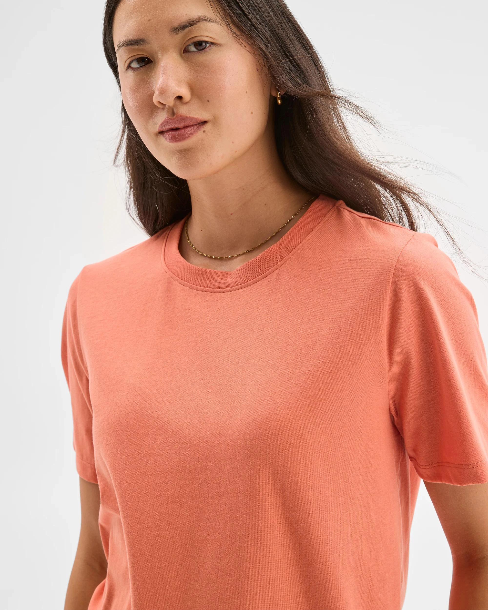 4 Target Woman Australian Cotton Classic T-Shirt PAPAYA, 4 of 5