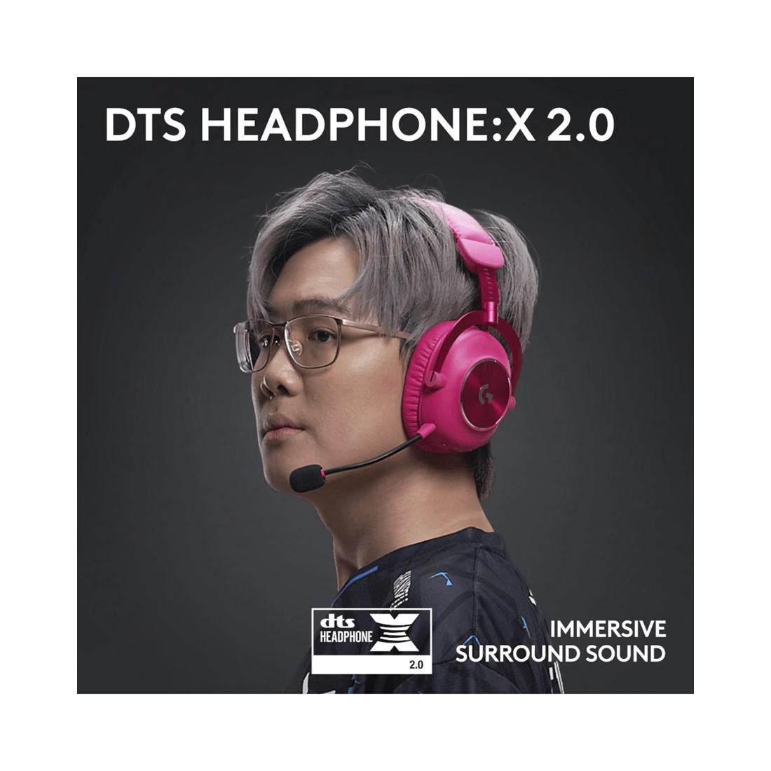 6 Logitech PRO X 2 Wireless Gaming Headset - Magenta - Pink, 6 of 9