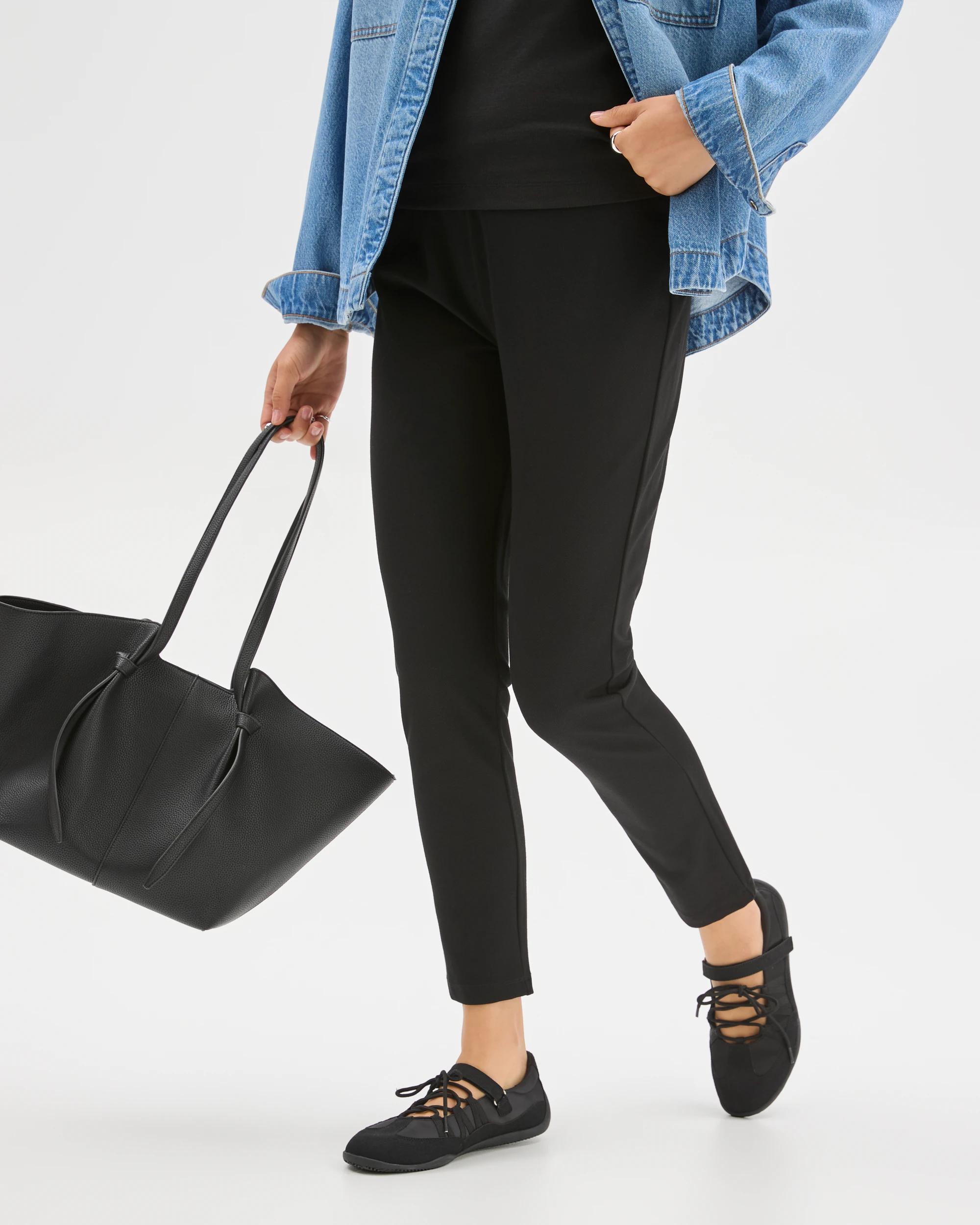 3 Target Woman Jersey Twill Leggings BLACK, 3 of 6
