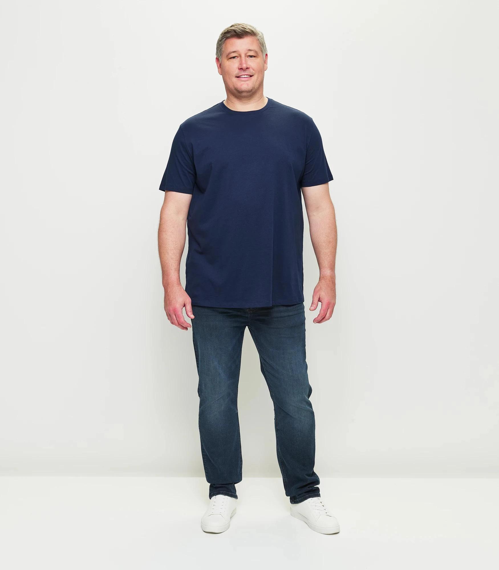 3 Target Plus Australian Cotton Crew T-Shirt NAVY, 3 of 6