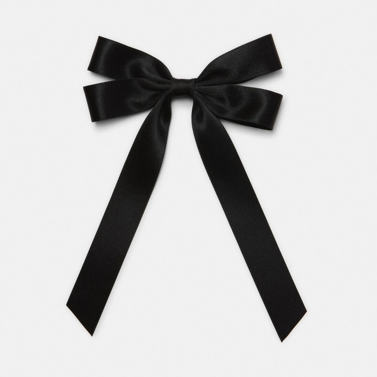 1 Black Large Bow Hair Clip, 1 of 4
