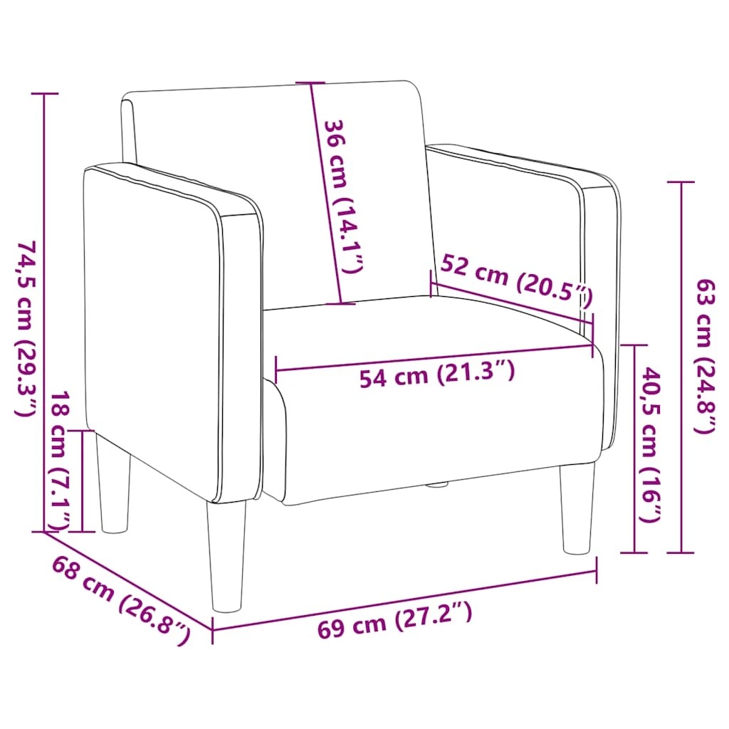 8 vidaXL sofa chair Durable - Grey, 8 of 9