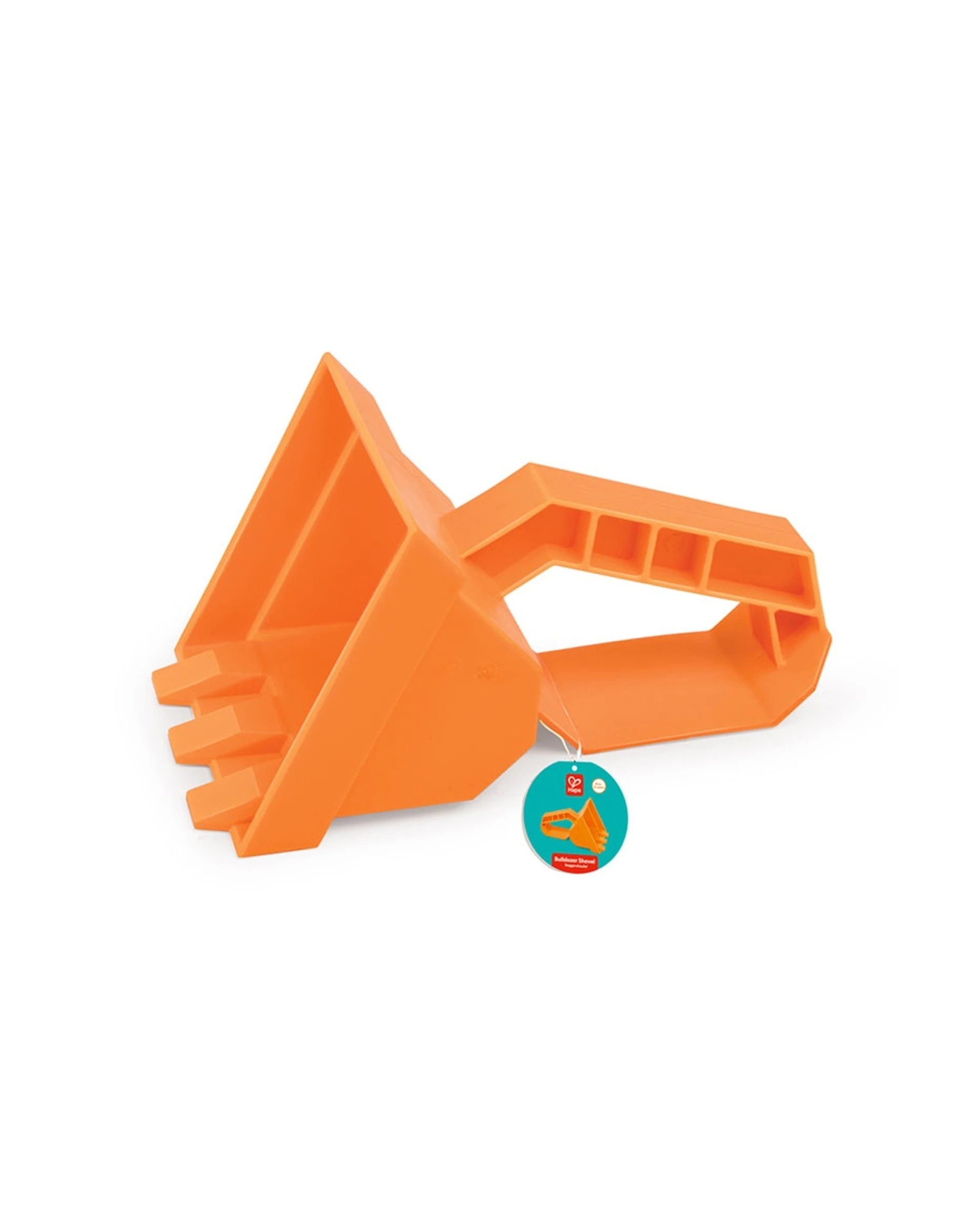 2 Hape Bulldozer Shovel Sandpit Toy Toddlers Kids Activity Durable Plastic Outdoor Play Toy - Orange, 2 of 3