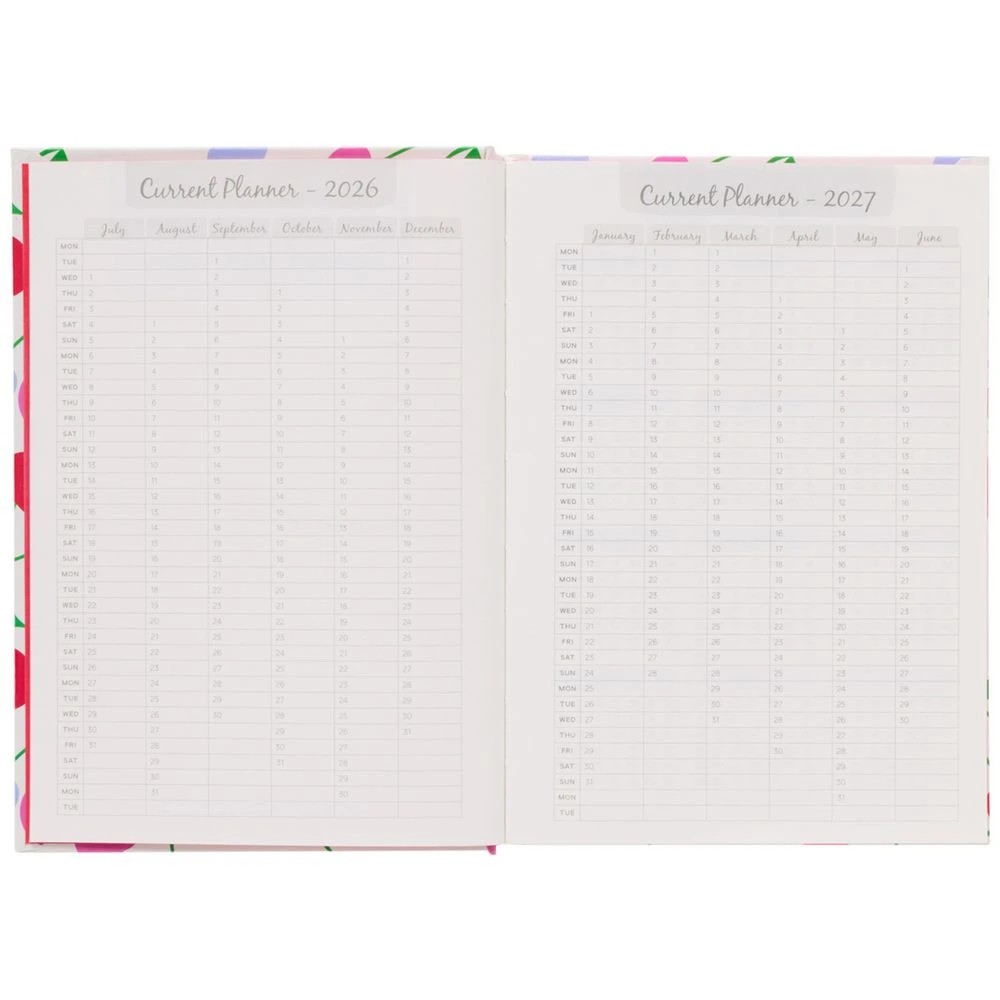 3 Otto A5 Day To Page Diary FY26/27 Cherries, 3 of 7