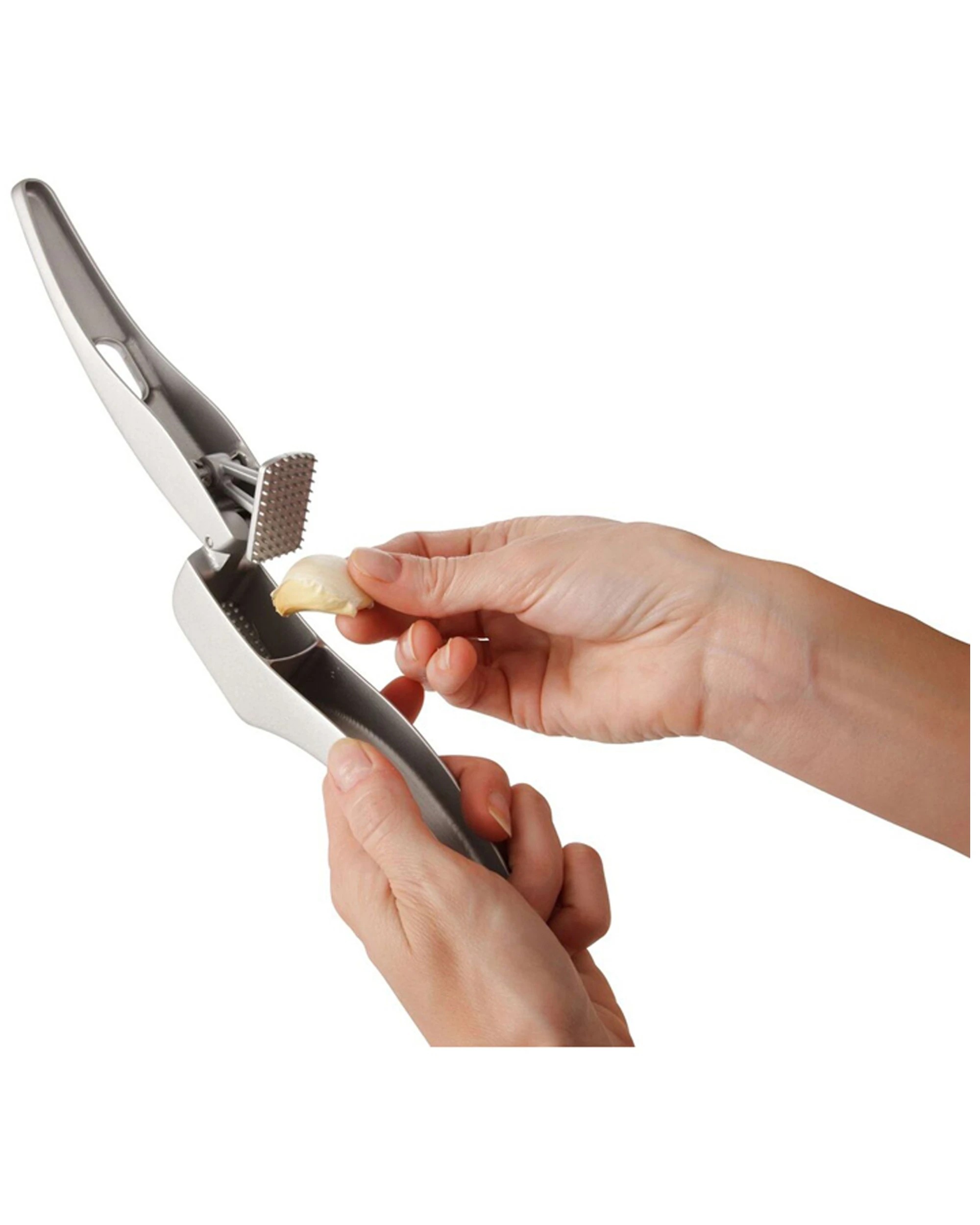 3 Zyliss Susi 3 Aluminium Garlic Press with Cleaner Silver 1402 - Silver, 3 of 3