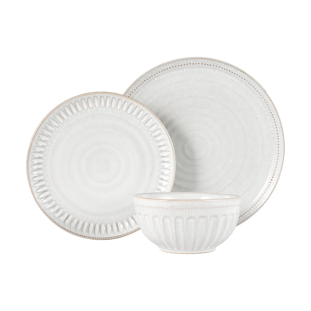 1 White Maison 12 Piece Dinner Set, 1 of 8