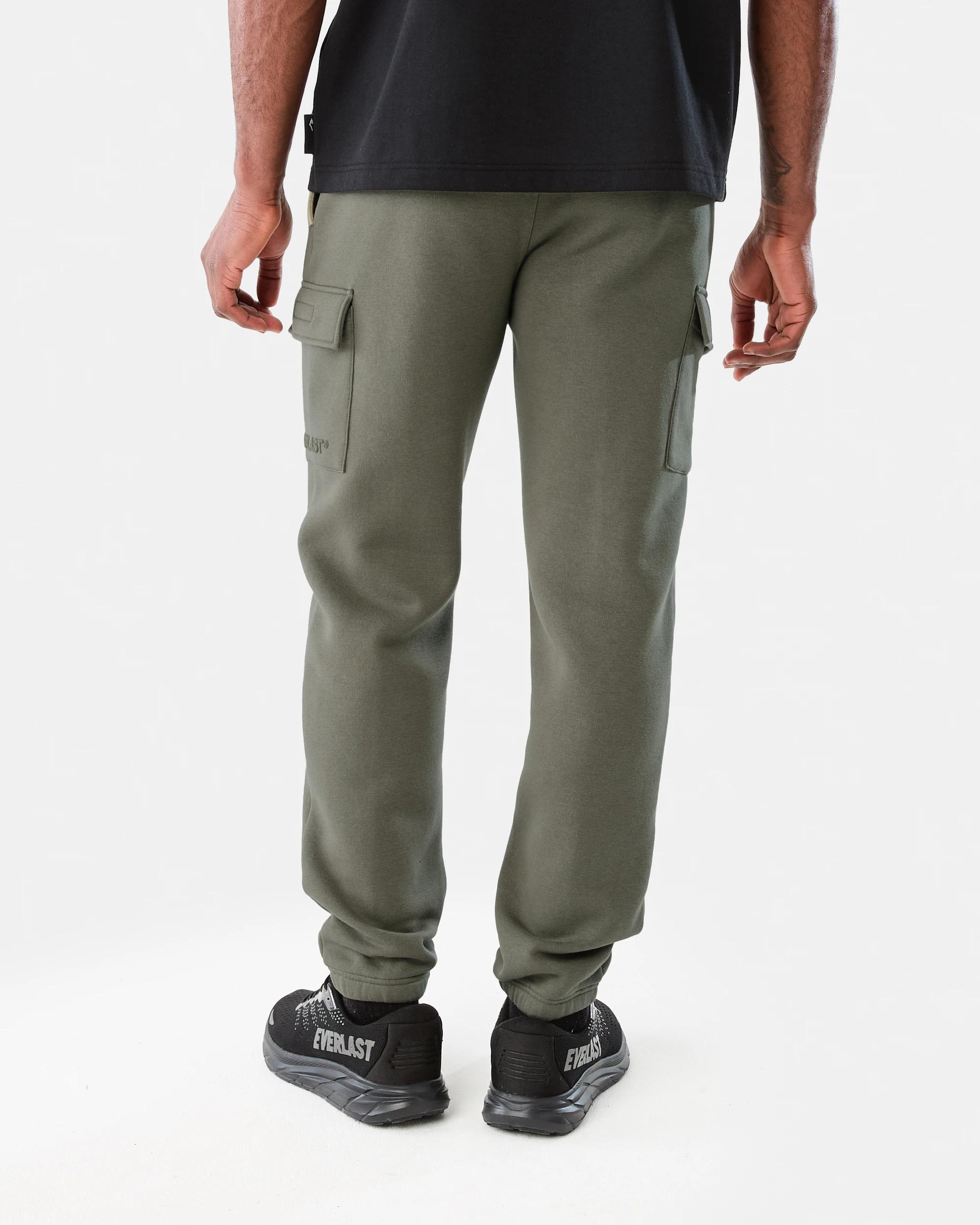 3 Everlast Mens Cargo Trackpants Cement, 3 of 8