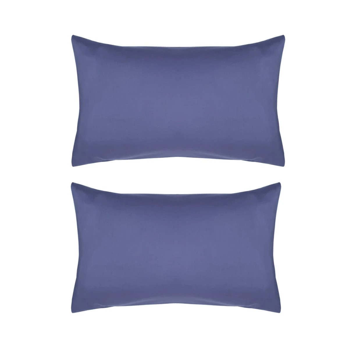 1 2 Pack 180 Thread Count Standard Pillowcases - Mid Blue, 1 of 3