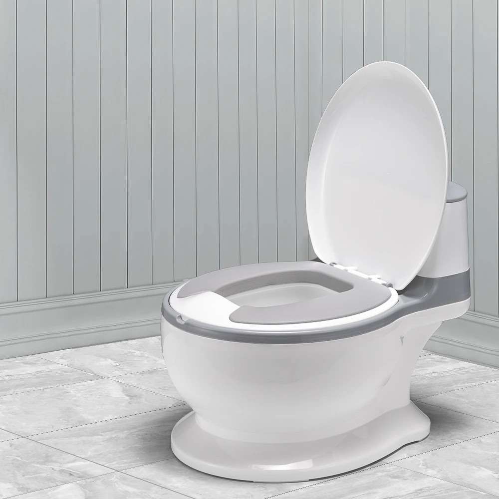 3 Playpals Kids Potty Trainer Seat Safety Toddler Toilet Training Child Non-Slip - Beige, 3 of 3