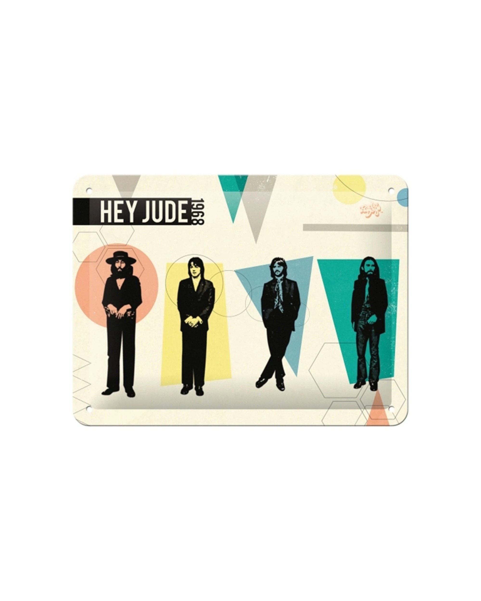 1 Nostalgic-Art 15x20cm Small Metal Sign - The Beatles Hey Jude - Multi, 1 of 3