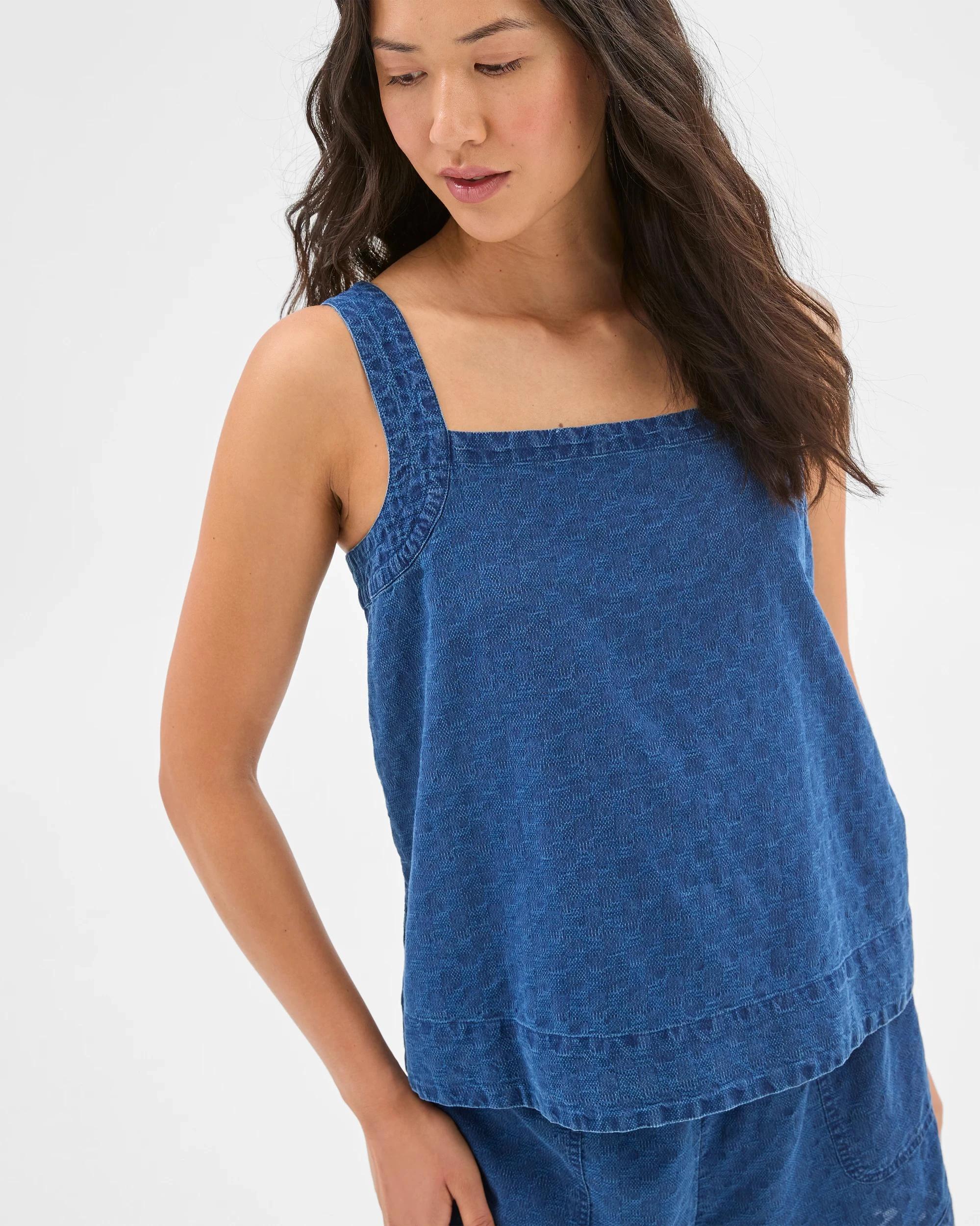 3 Target Stitch Detail Cami CHAMBRAY, 3 of 6