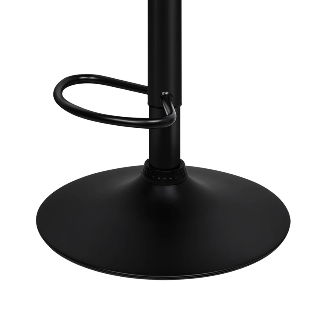 5 Alfordson 2x Bar Stools Ruel Kitchen Swivel Chair Leather Gas Lift - Black, 5 of 7