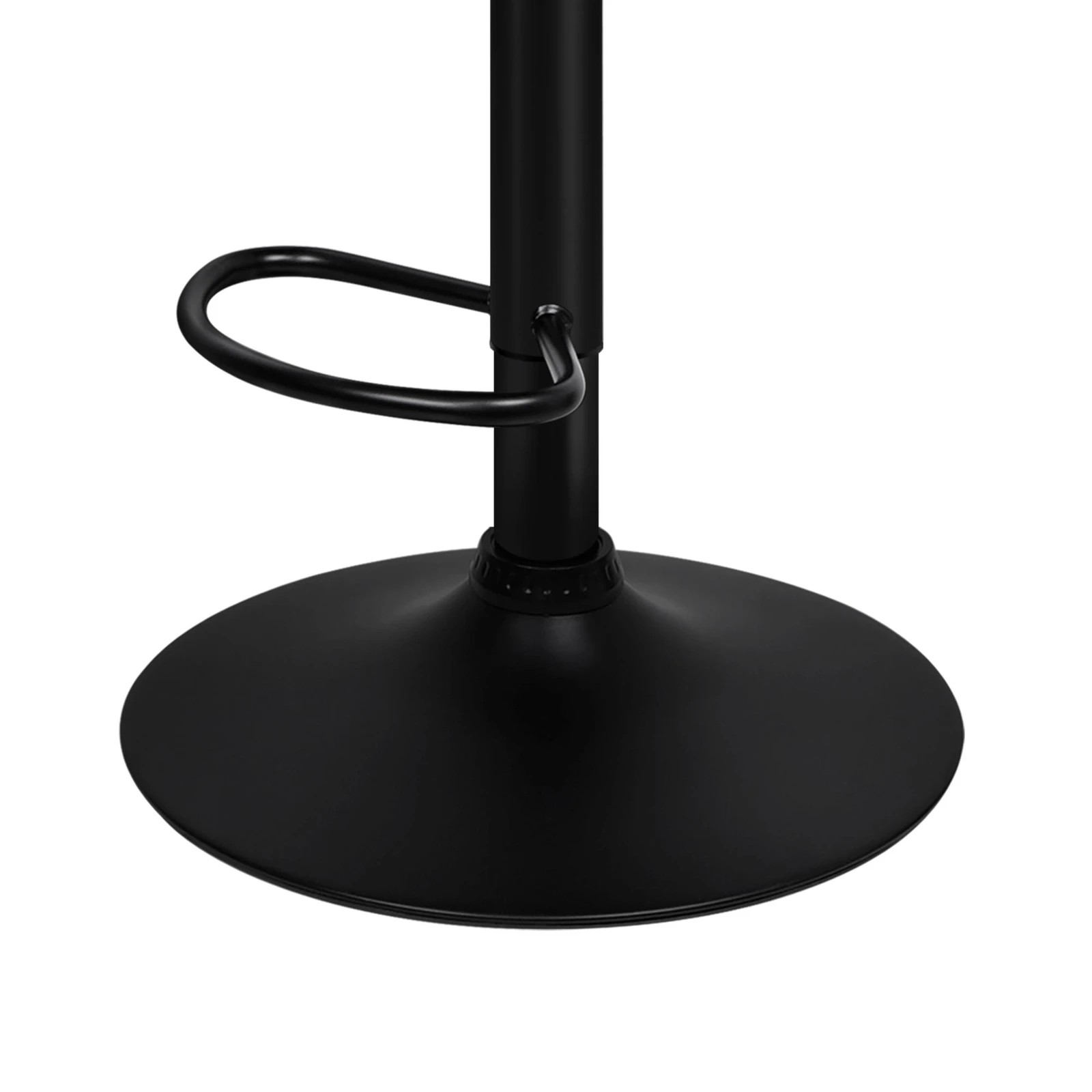 5 Alfordson 2x Bar Stools Ruel Kitchen Swivel Chair Leather Gas Lift - Black, 5 of 7