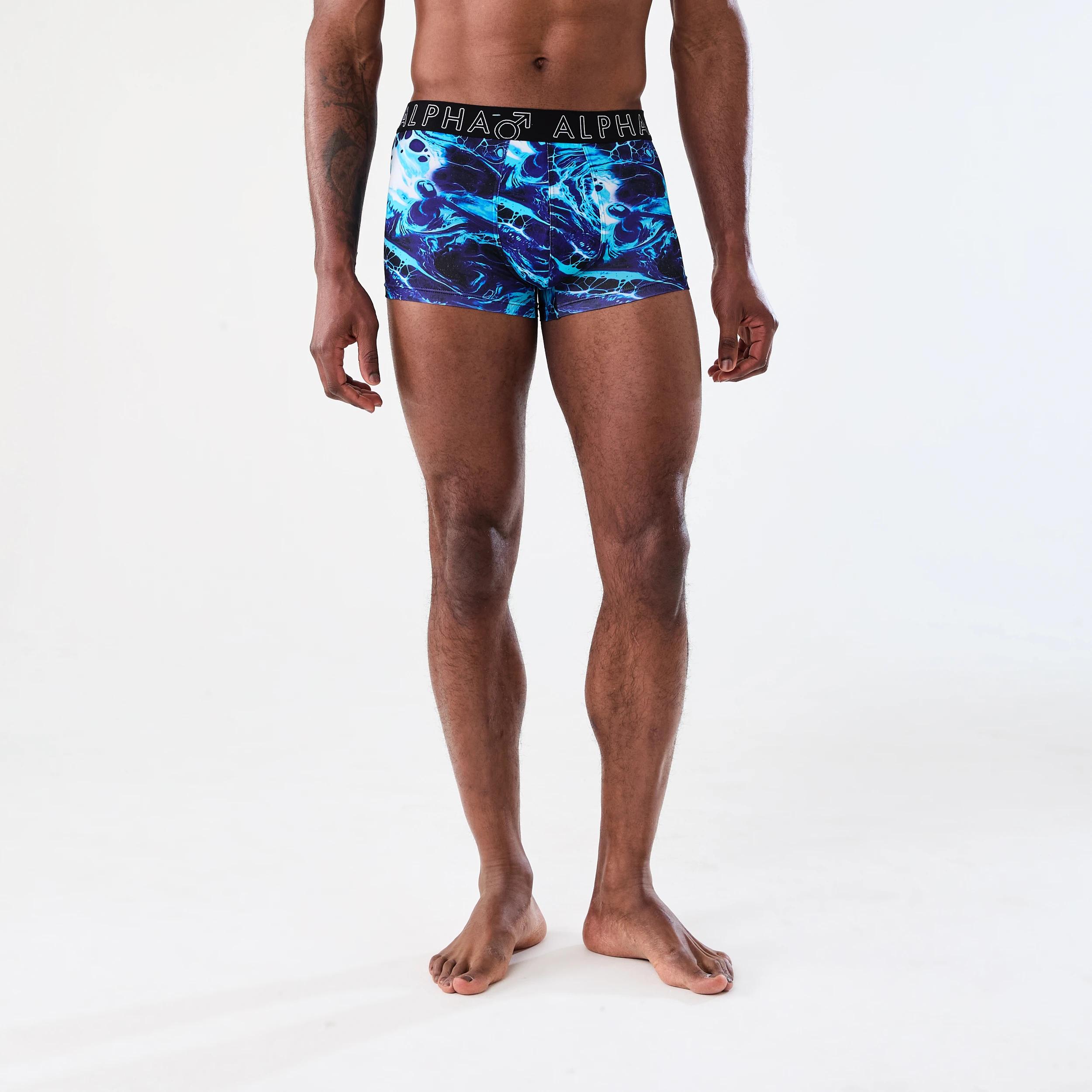 9 3 Pack Microfibre Trunks ABSTRACT OIL, 9 of 9