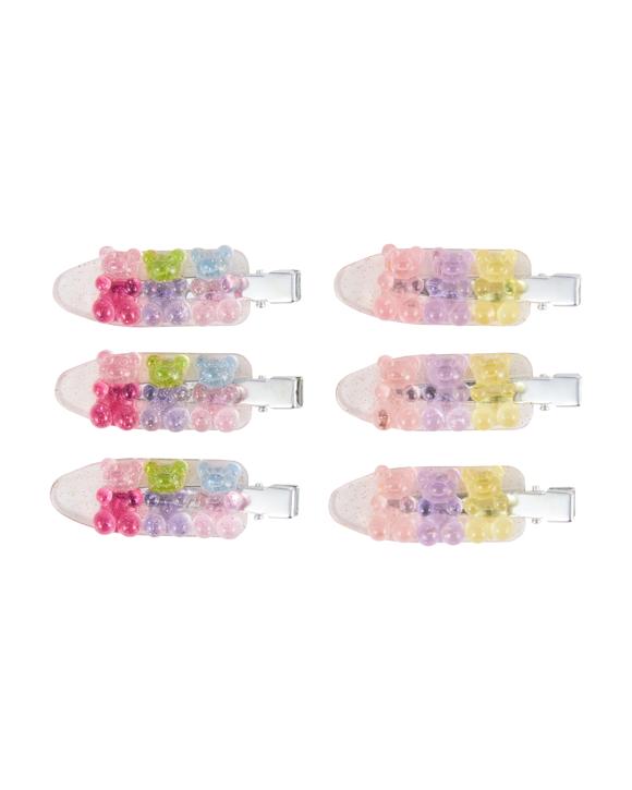 OXX Haircare 6 Pack No Crease Styling Clips - Gummy Bear