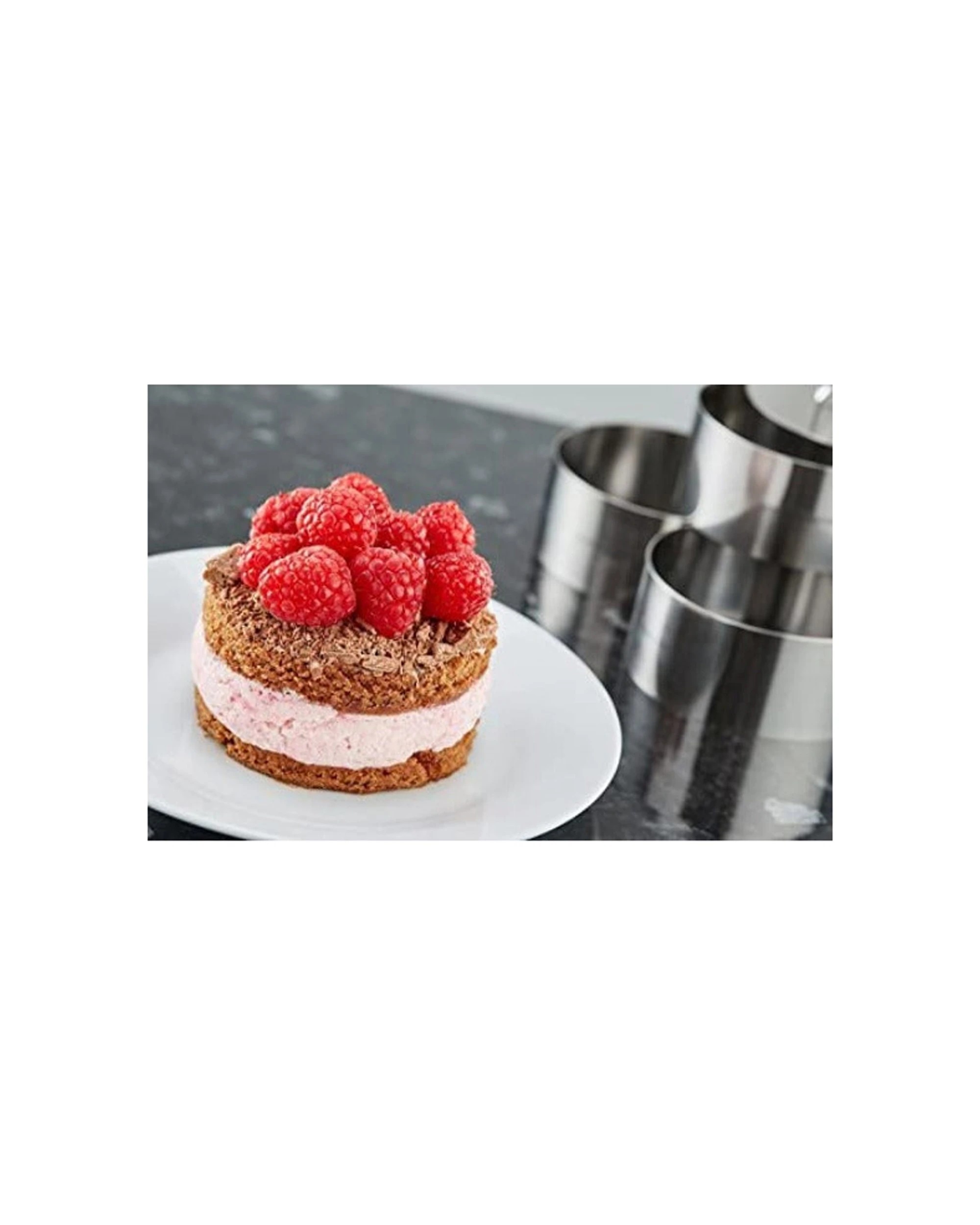 3 Mastercraft Cooking Rings Pusher High Quality Durable Food Preparation 8cm - Silver, 3 of 4