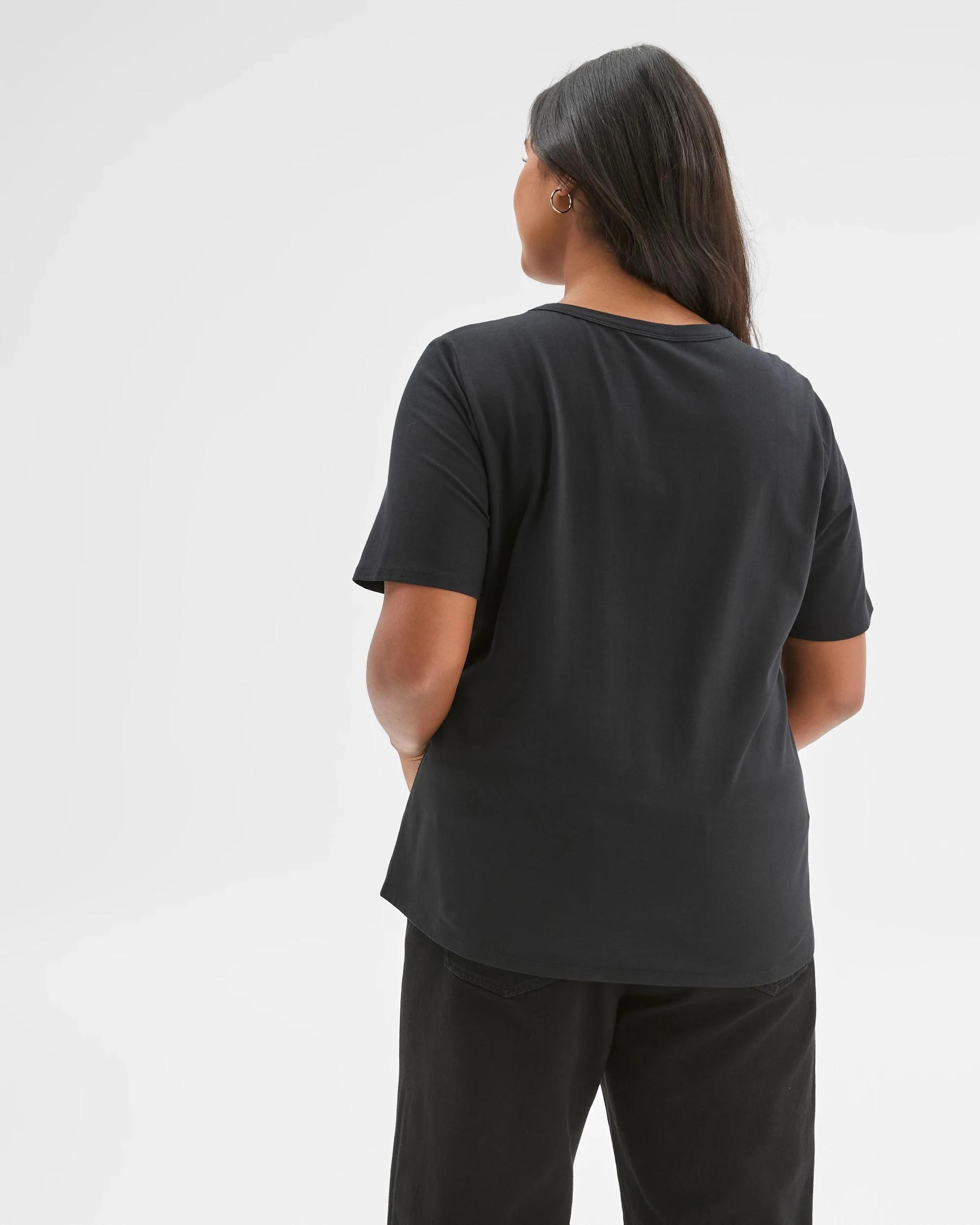 9 Target Curve Plus Size Australian Cotton T-Shirt BLACK, 9 of 10