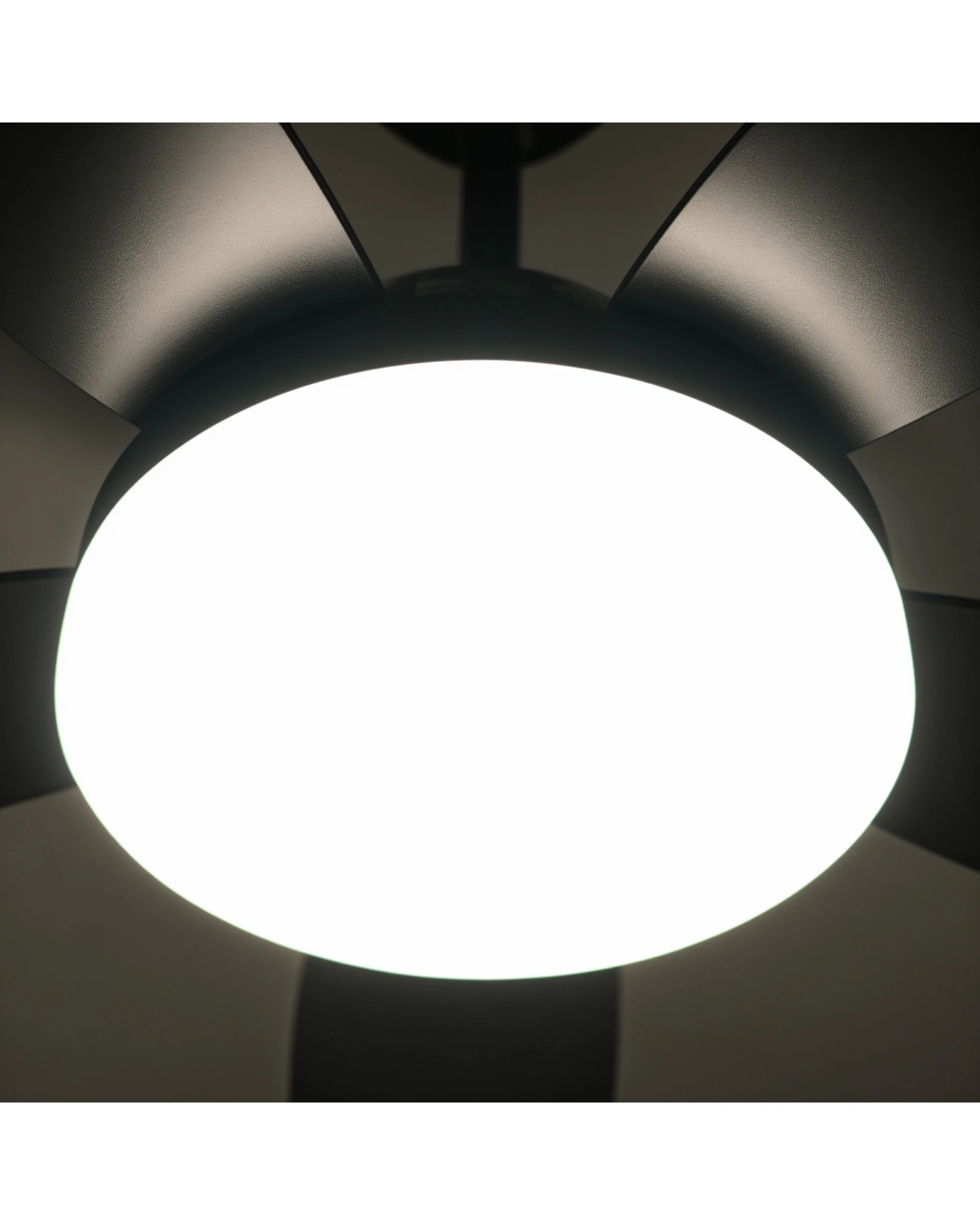 7 Advwin Ceiling Fans with 3-Color Light & 6 Speed, with 5 Quiet DC Reversible Blades Black, 7 of 8