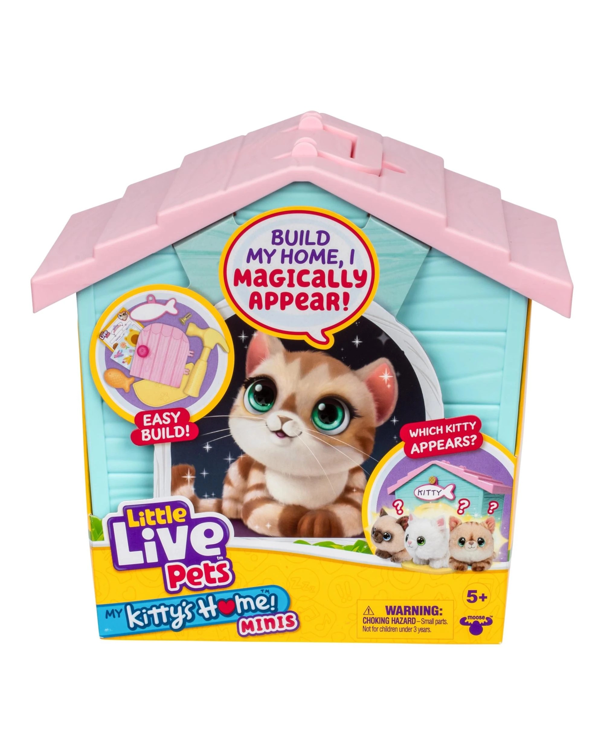 4 Little Live Pets My Kitty's Home Minis - Pink and Blue, 4 of 10