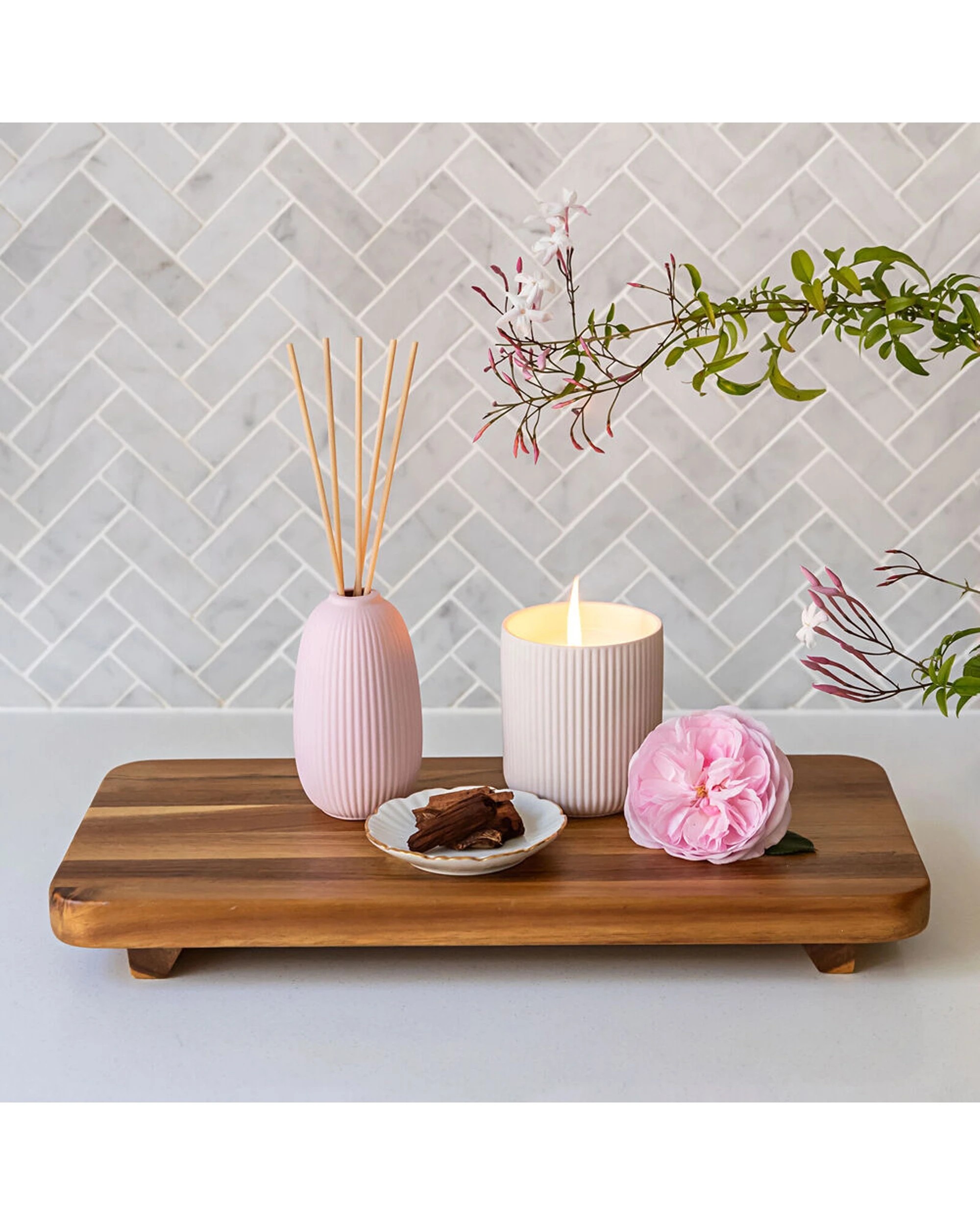 3 Bramble Bay Native Reed Diffuser Desert Rose Scented Home Fragrance 150ml - Pink, 3 of 4