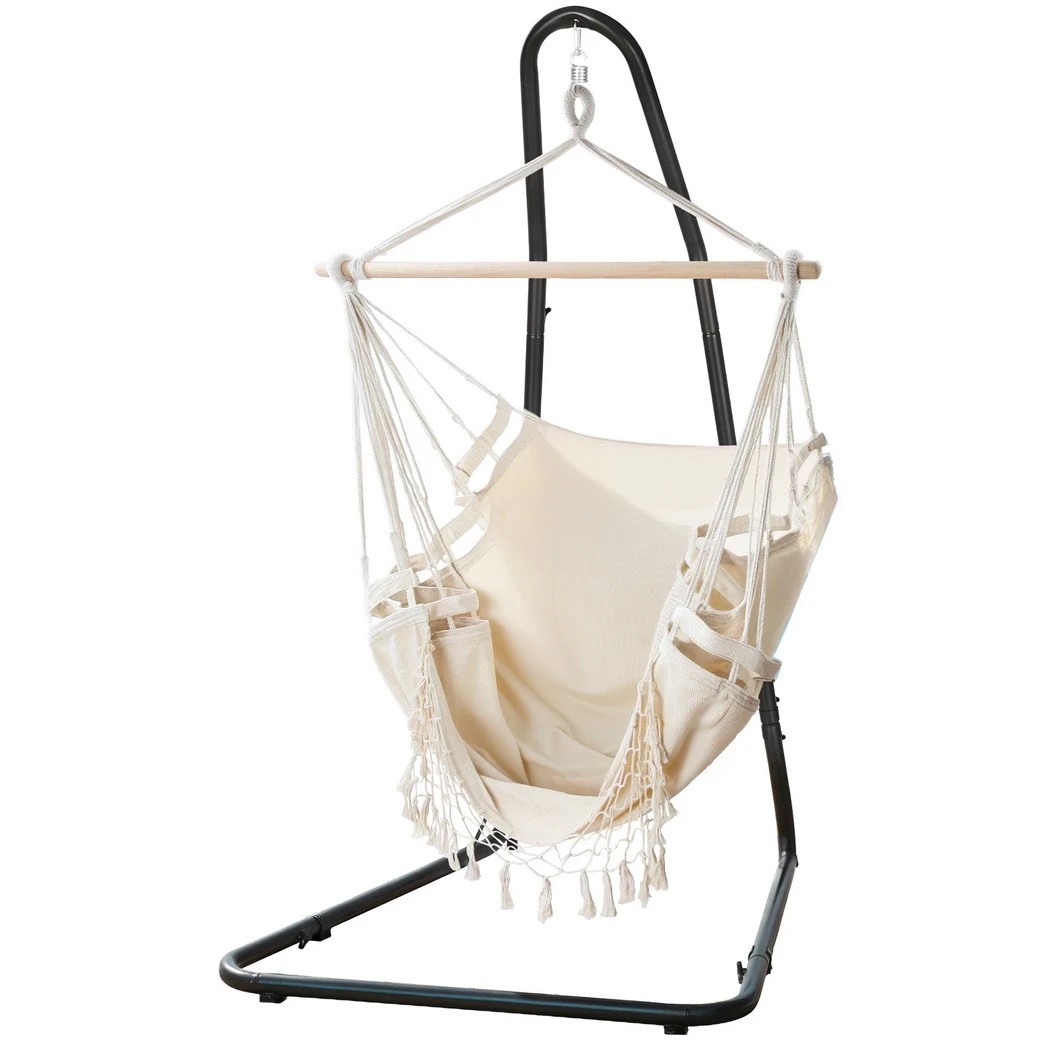 1 Gardeon Hammock Hanging Chair with Steel - Multi, 1 of 6
