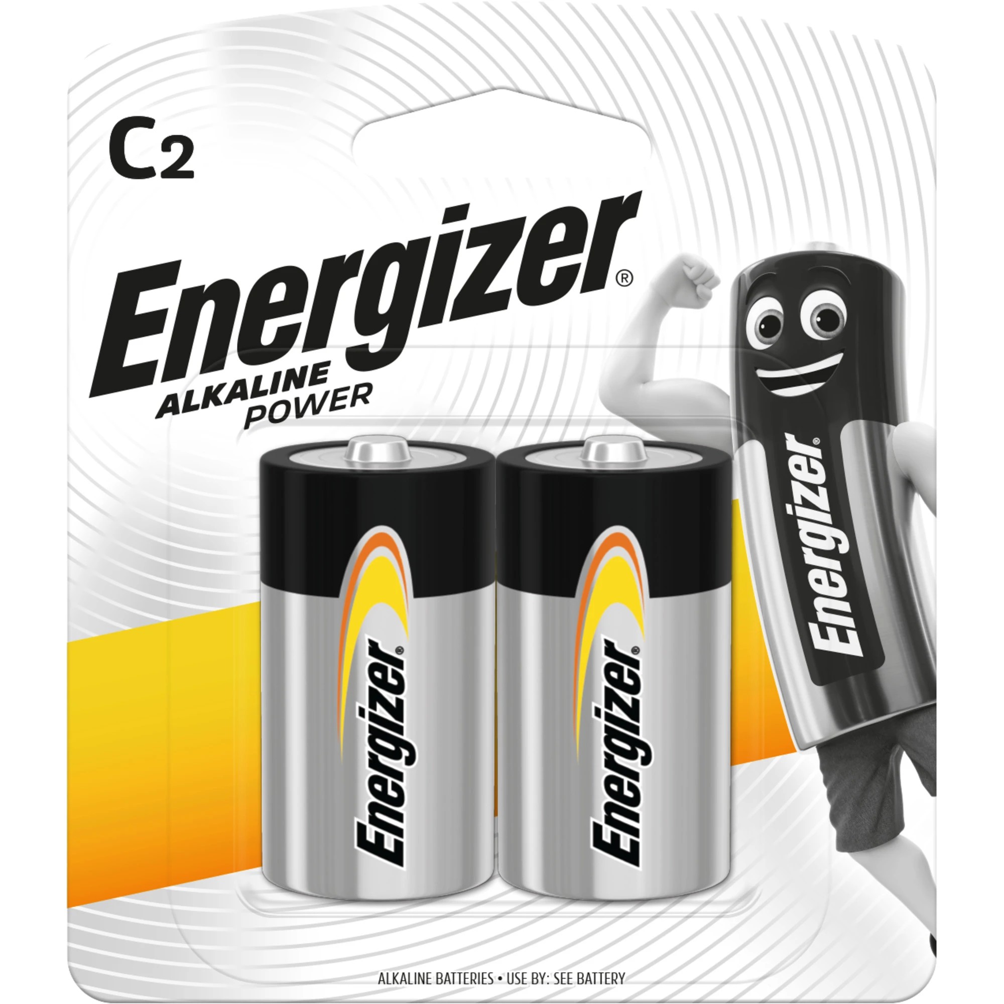 1 2 Pack Energizer Alkaline Power C Batteries, 1 of 7