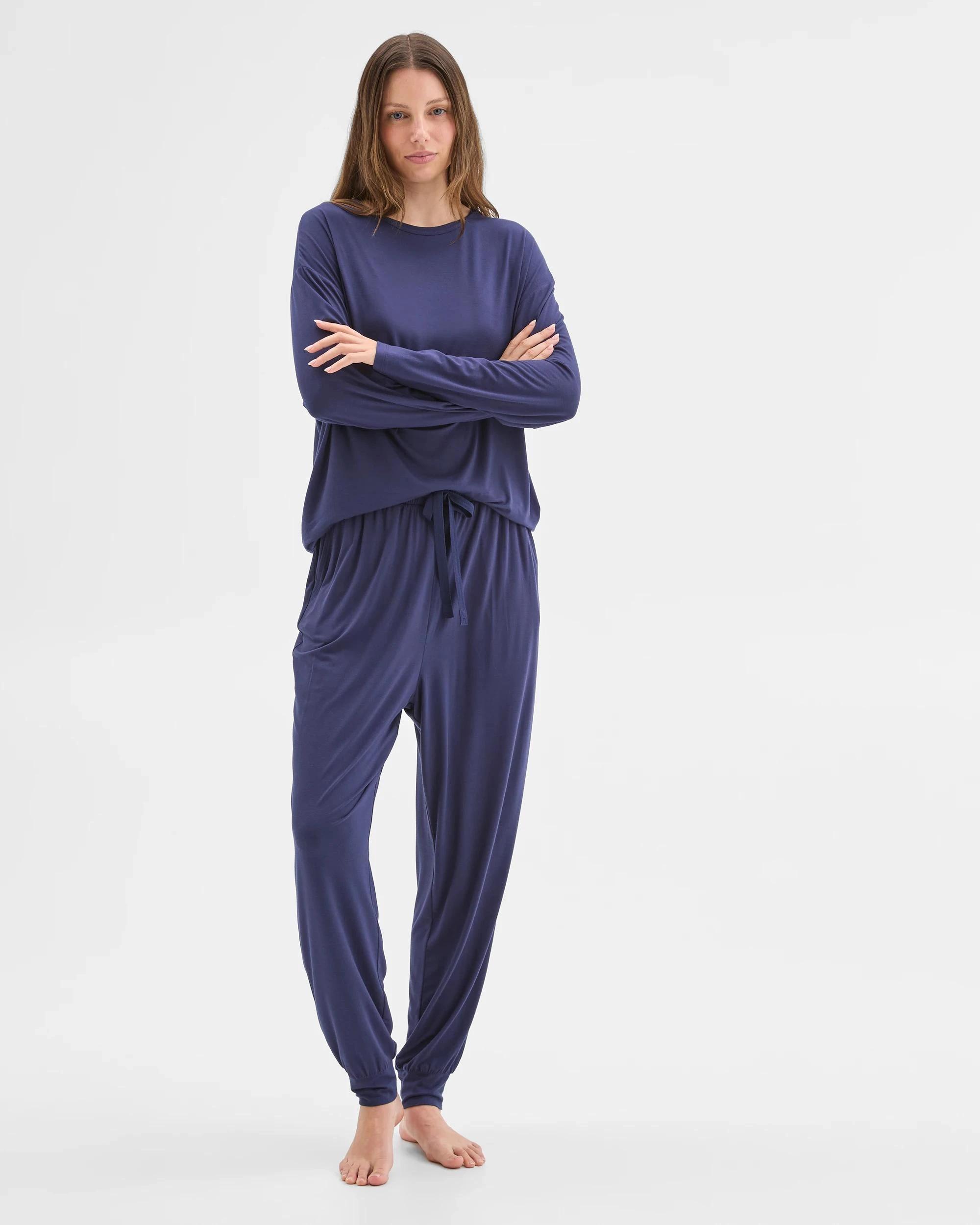 3 Target Soft Comfort Bamboo Sleep Jogger Pants NAVY BLUE, 3 of 5