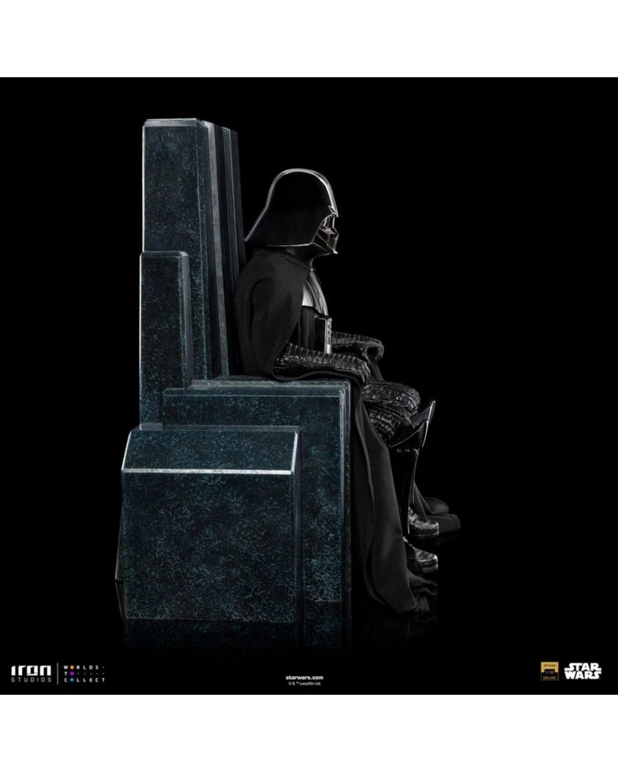 5 Star Wars Darth Vader Darth Vader on Throne 1:10 Scale Statue, 5 of 10