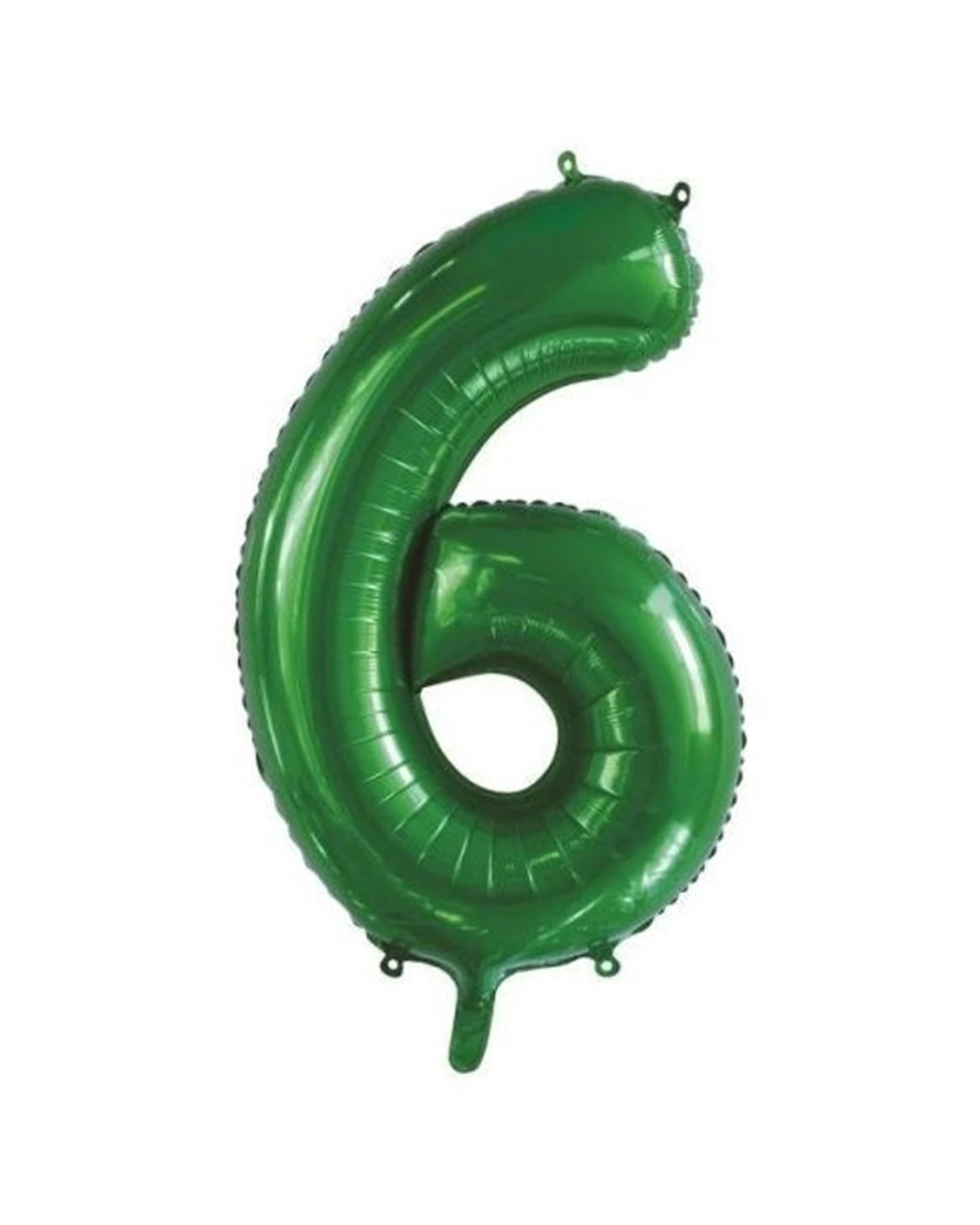 1 Alpen Decrotex Foil Balloon Number 6 Party Decoration 34 Inches - Green, 1 of 1
