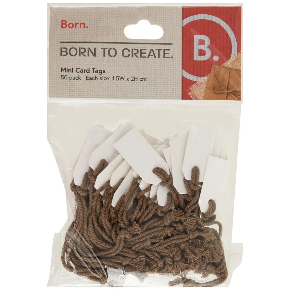1 Born Mini Card Tags 50 Pack, 1 of 2