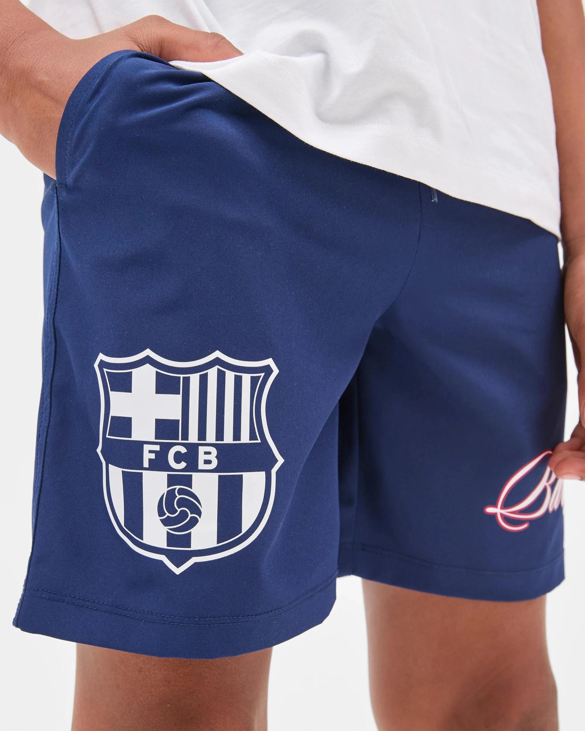 3 UEFA Champions League Barcelona Shorts NAVY, 3 of 6