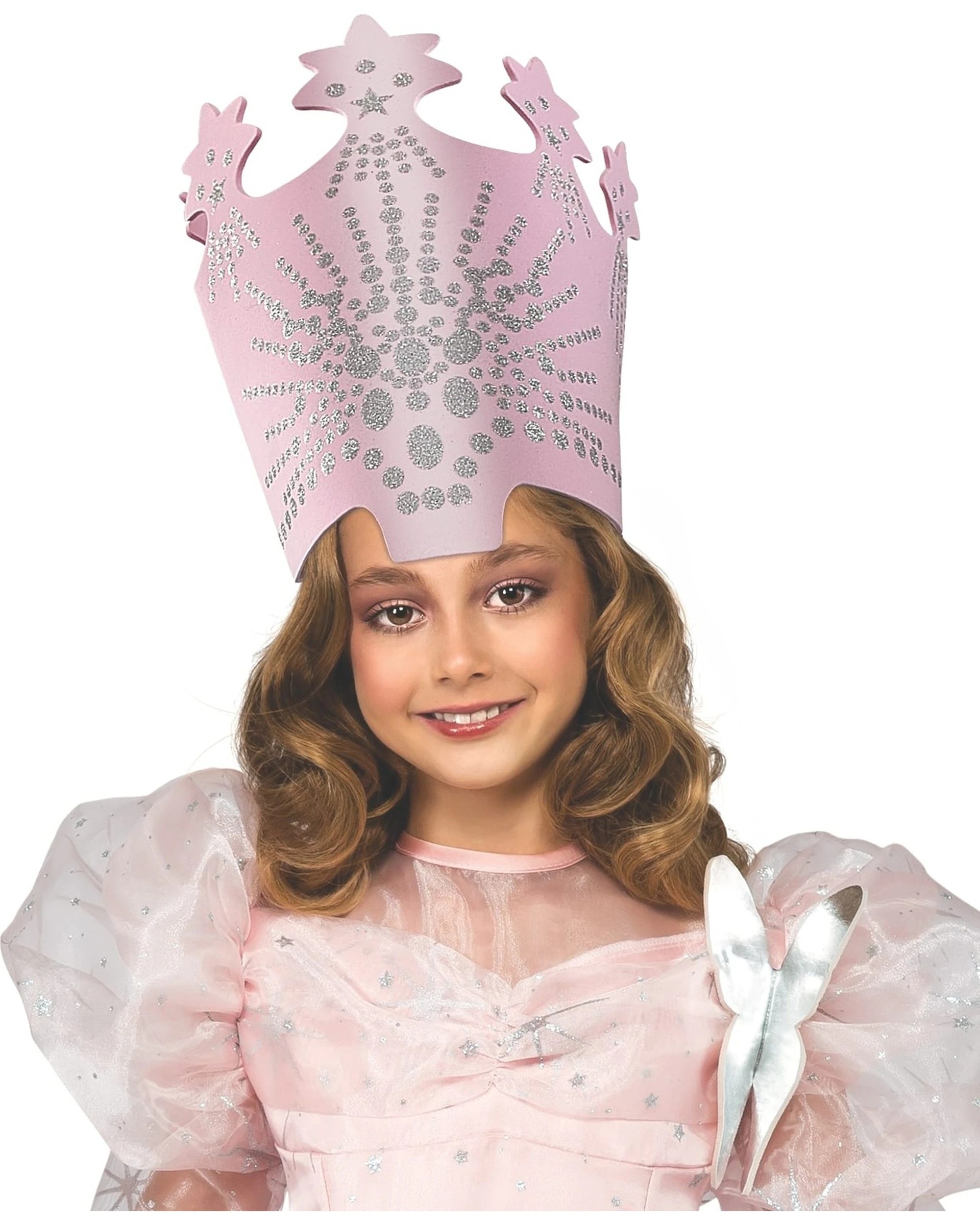 1 The Wizard Of Oz Glinda The Good Witch Crown Child Headwear - Silver, 1 of 2