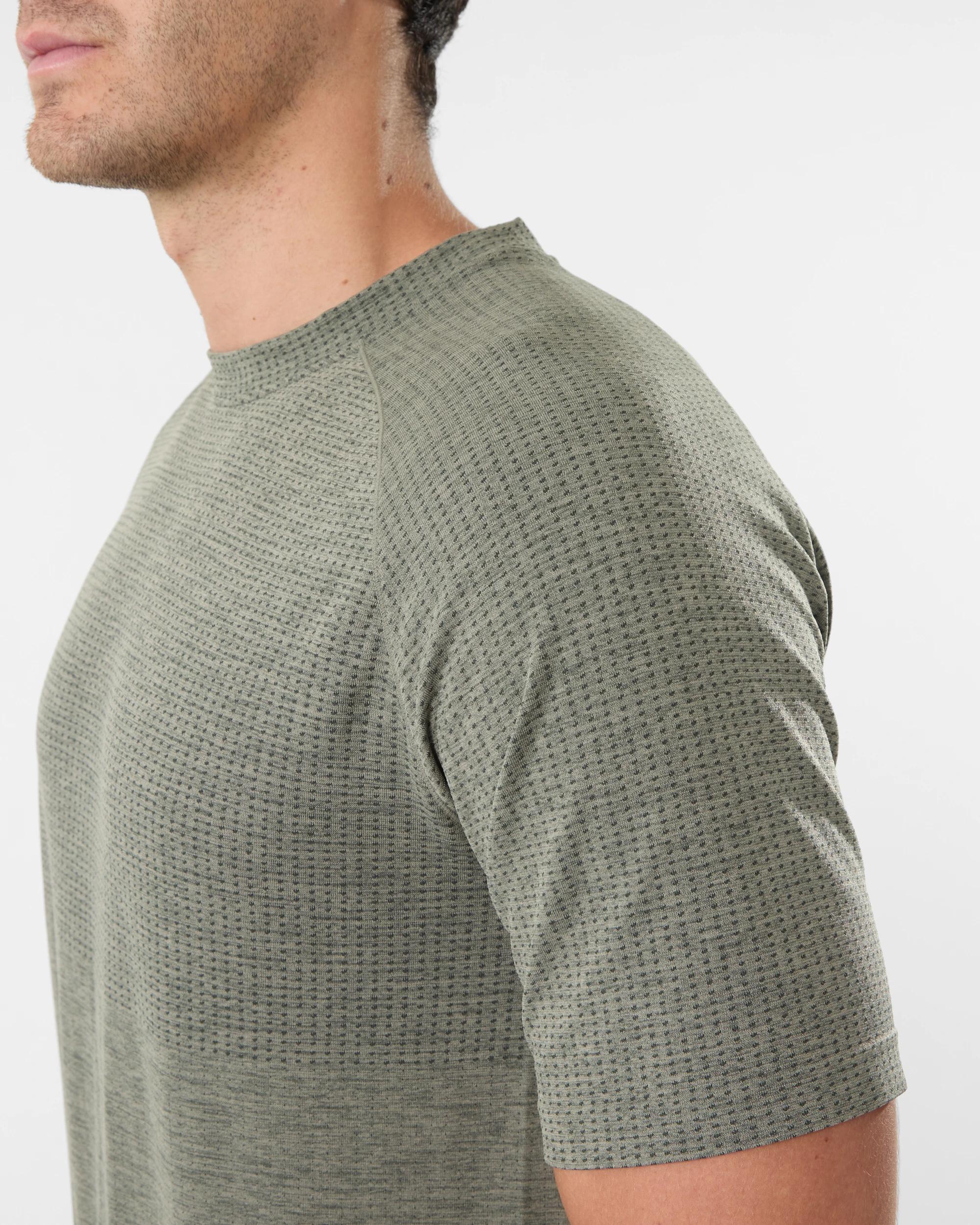 5 Active Mens Movement T-shirt Grn Marle, 5 of 6