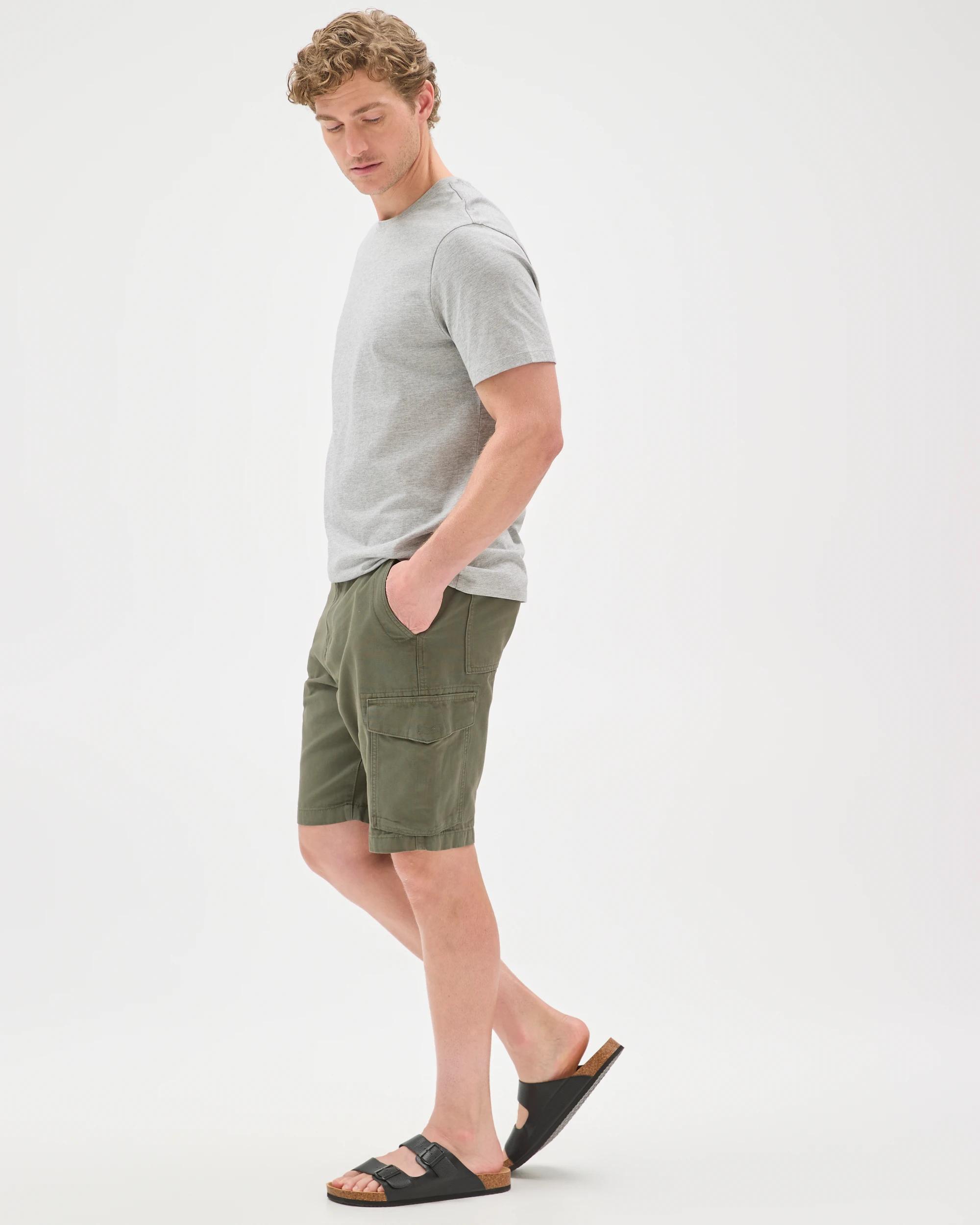 7 Target Man Australian Cotton Cargo Shorts KHAKI, 7 of 8