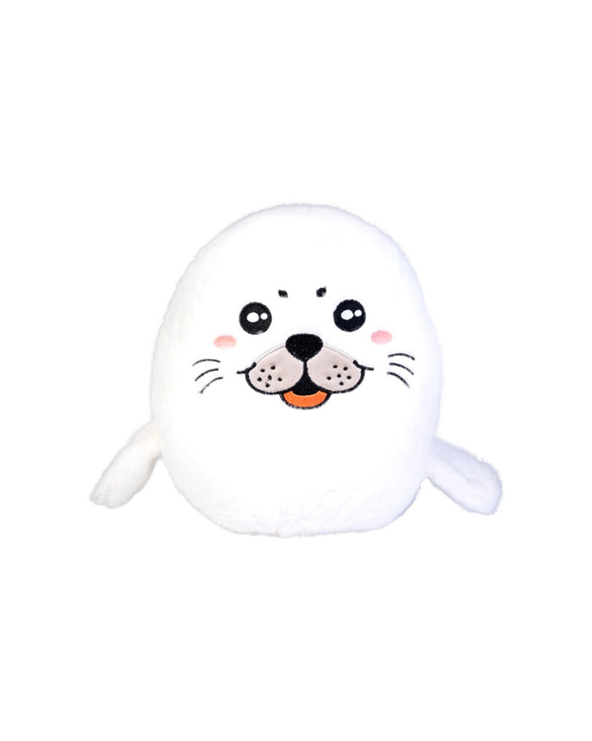 1 Smooshos Pal Squishy Super Soft Plushie Kid's Toy 22x16x22cm Harp Seal Pup - White, 1 of 4