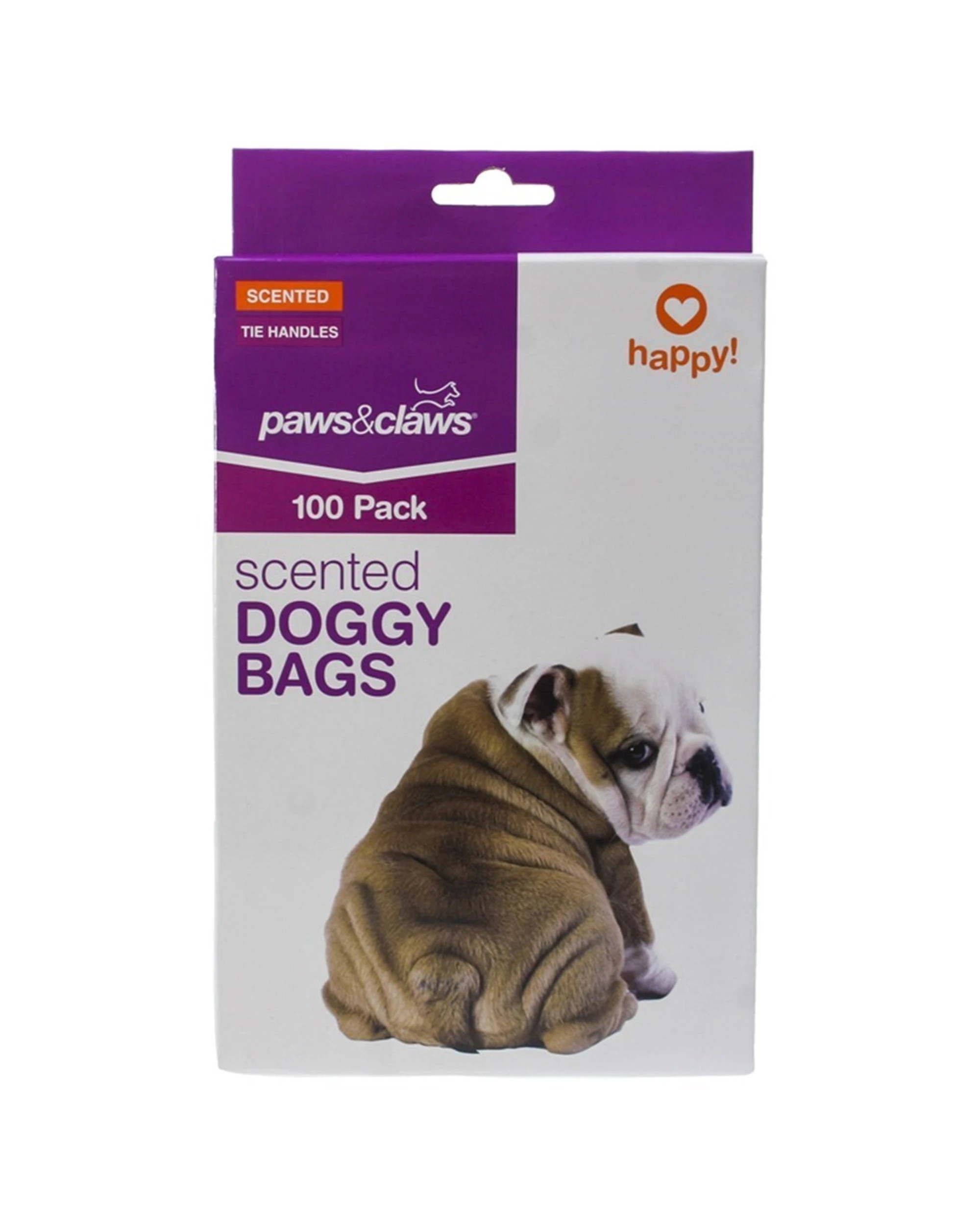 1 Paws And Claws 100 Pack Scented Puppy Clean Up Dog Waste Bags Easy Disposal Kit
 - White, 1 of 3