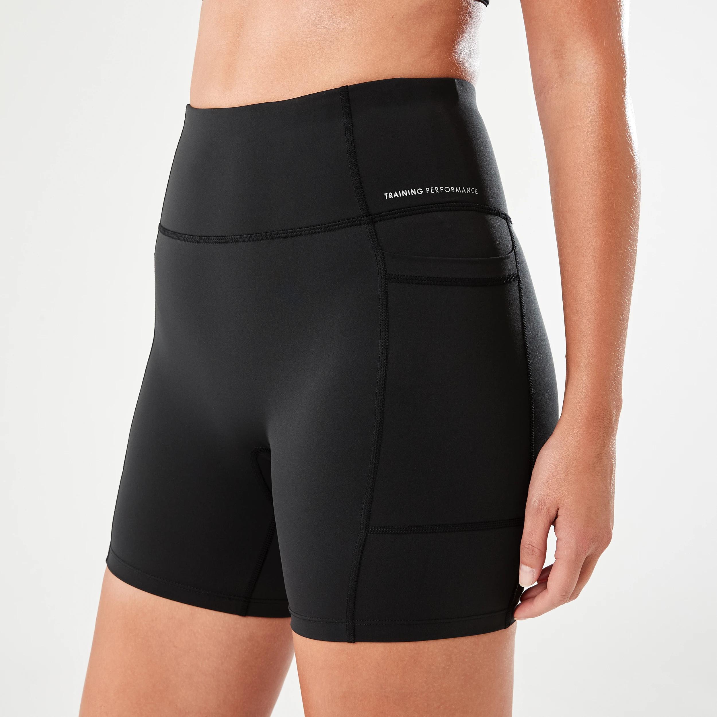 2 Active Womens Train Bike Shorts BLACK, 2 of 7