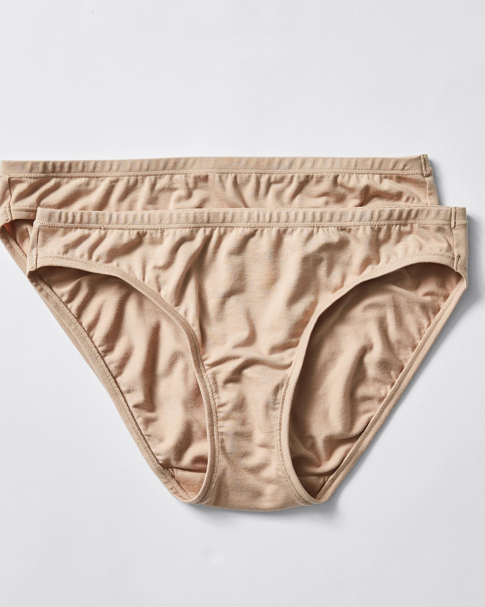 6 Target 2 Pack Bamboo Bikini Briefs LATTE BROWN, 6 of 6