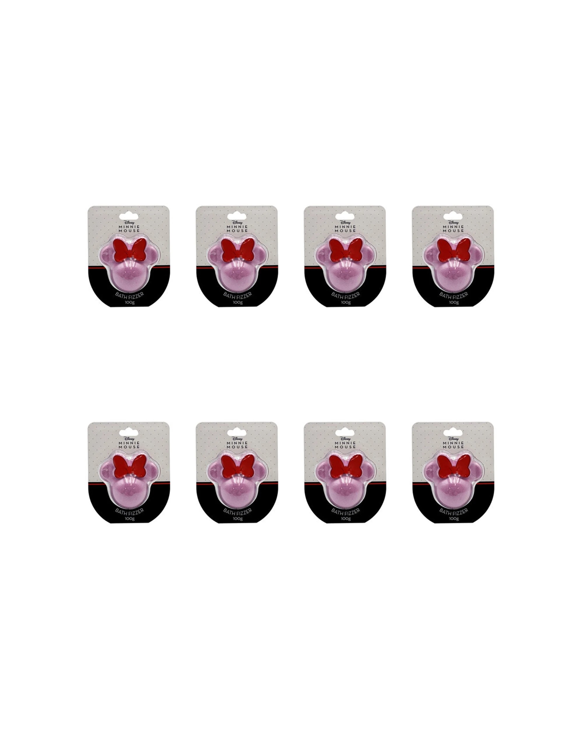 1 Disney Mickey & Minnie Mouse Bath & Body Range 100g Bath Fizzer 8 Pack - Multi, 1 of 1