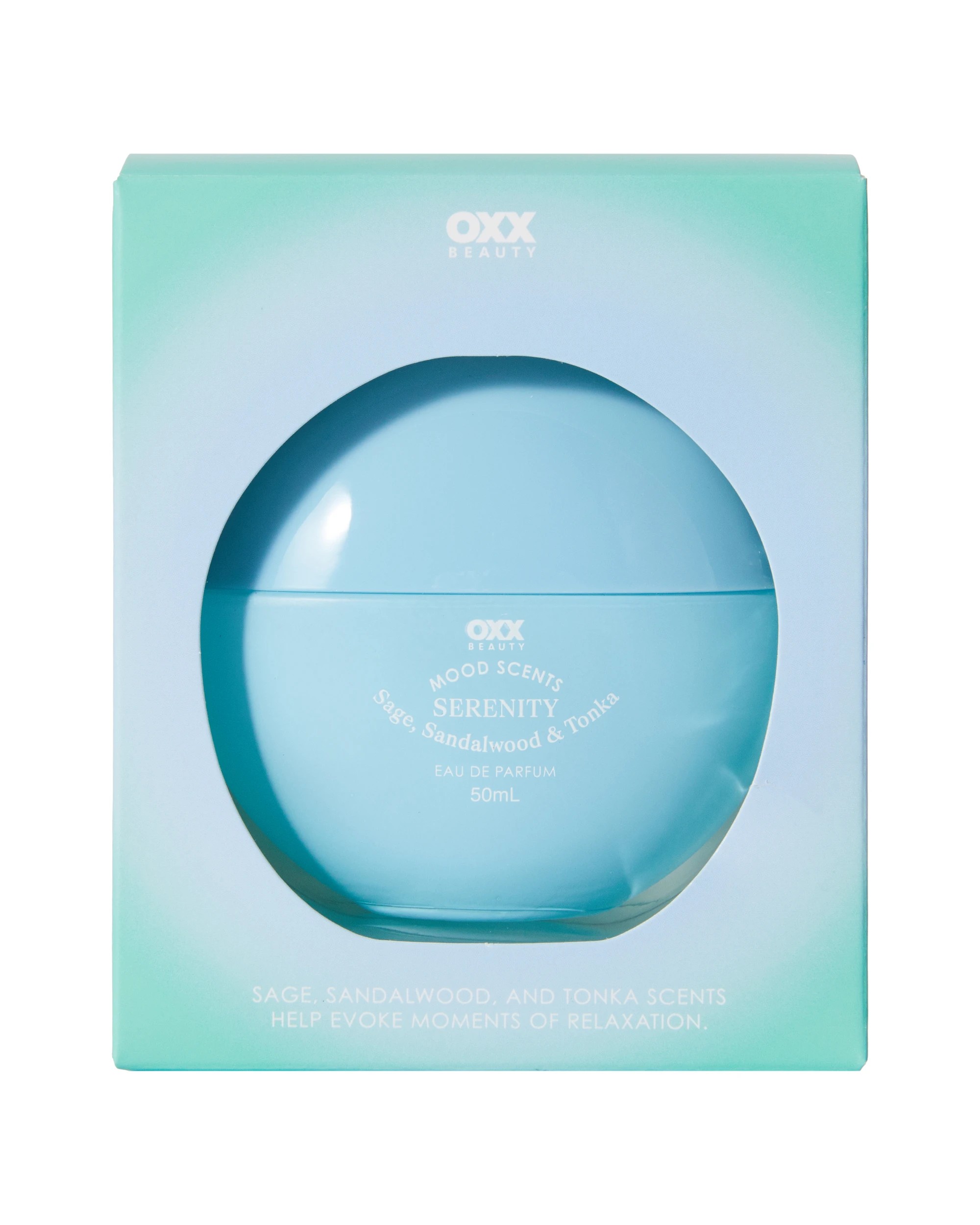 1 OXX Fragrance Mood Scents Serenity Eau De Parfum 50ml - Sage, Sandalwood and Tonka Scents, 1 of 6