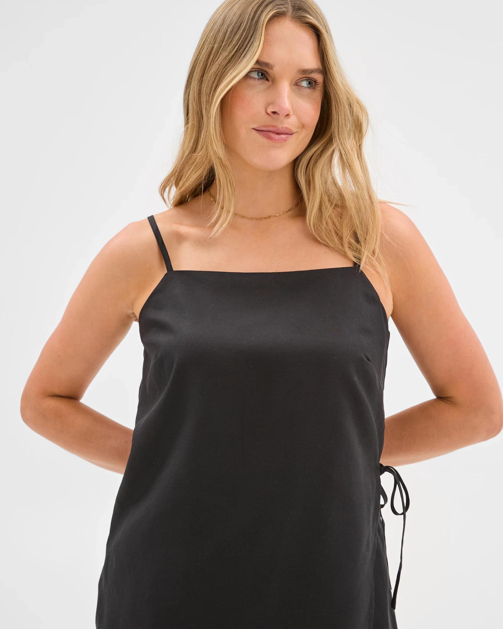 7 Lily Loves Strappy Tunic Cami BLACK, 7 of 7