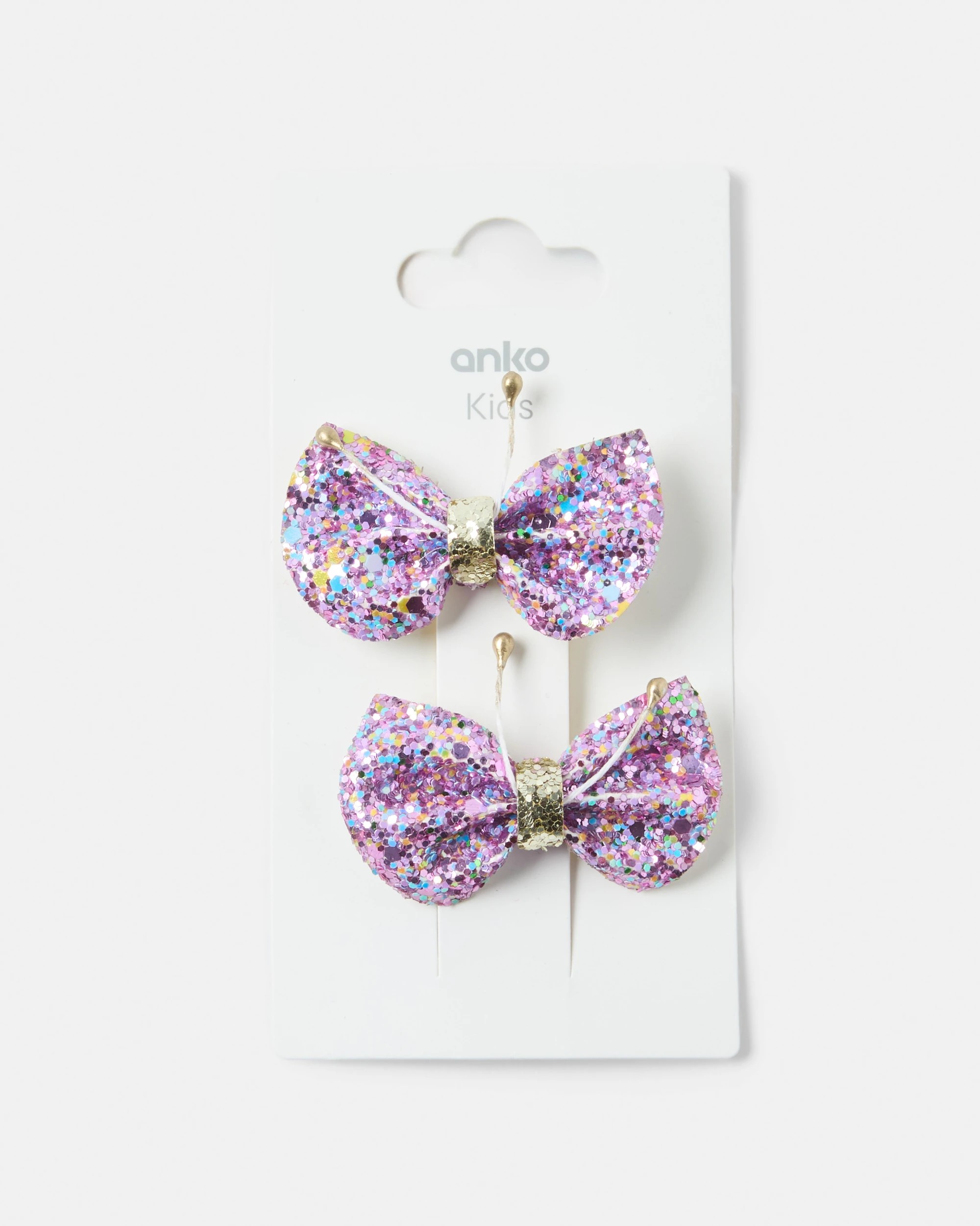 3 2 Pack Butterfly Hair Clips, 3 of 3