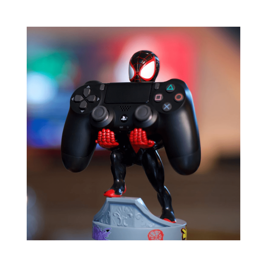 4 Marvel - Miles Morales Cable Guy Stand - Black,Grey, 4 of 4