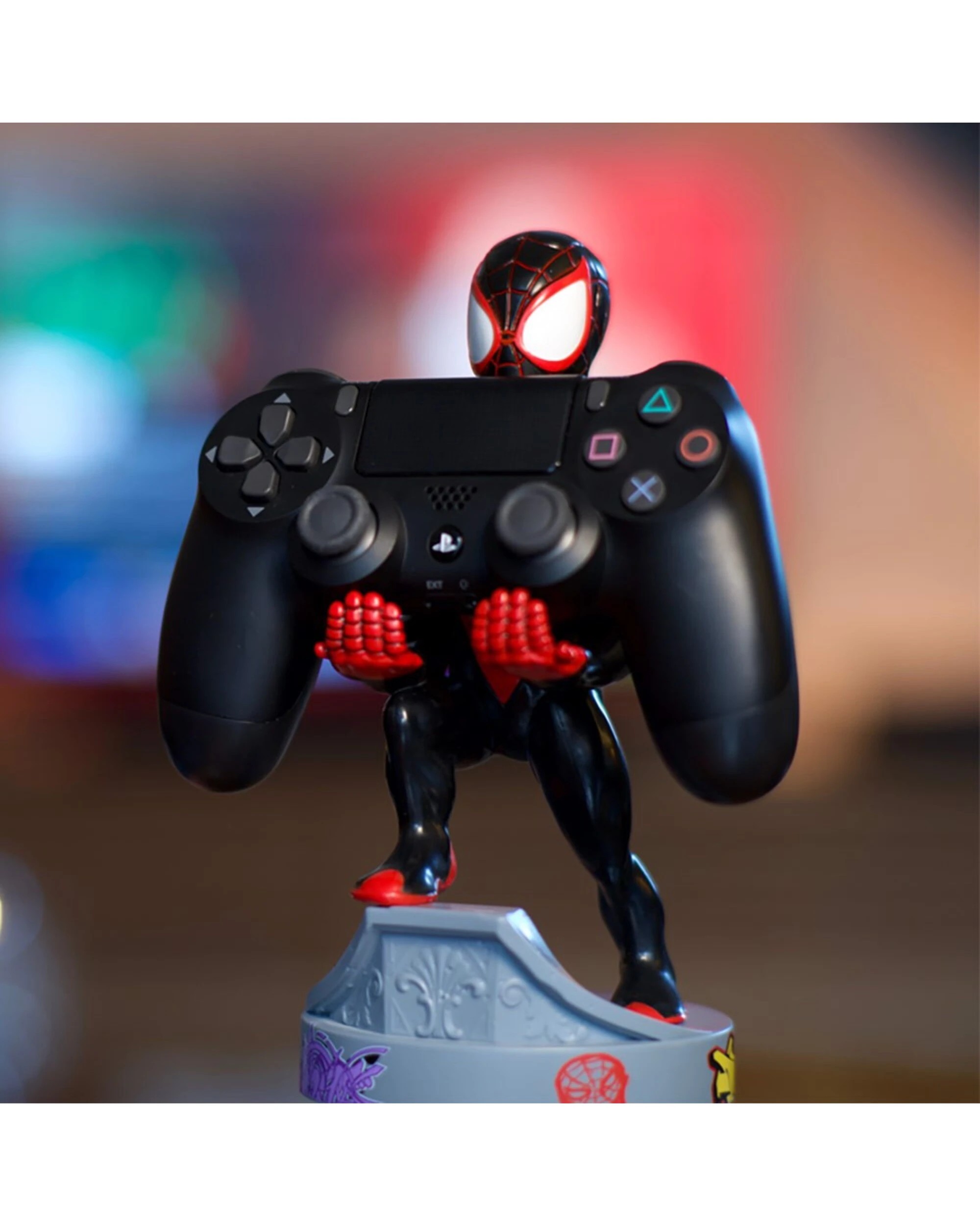 4 Marvel - Miles Morales Cable Guy Stand - Black,Grey, 4 of 4