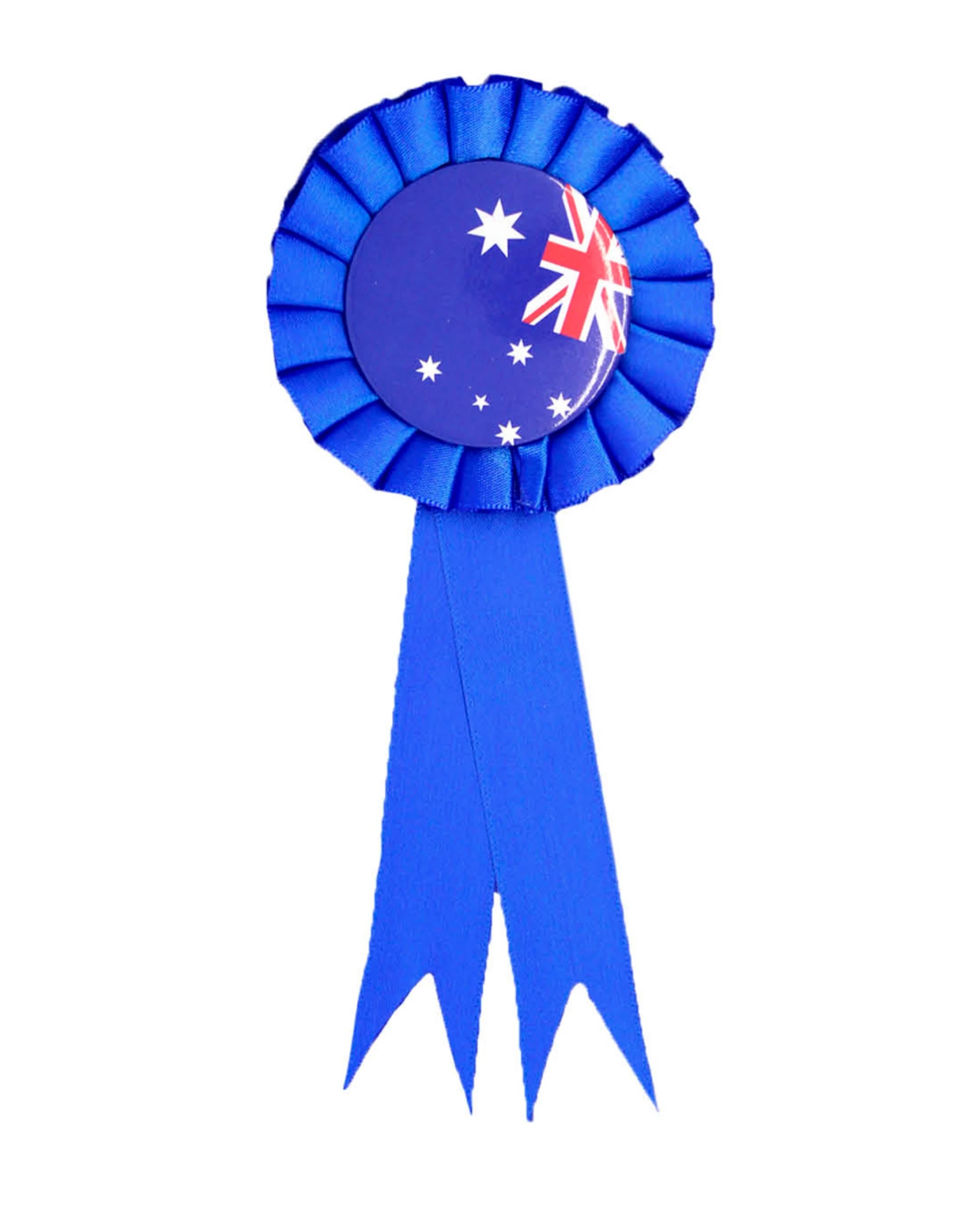 2 Br Costumes Australia Flag Clip On Ribbon Badge Award Blue Australia Day Tennis Cricket, 2 of 6