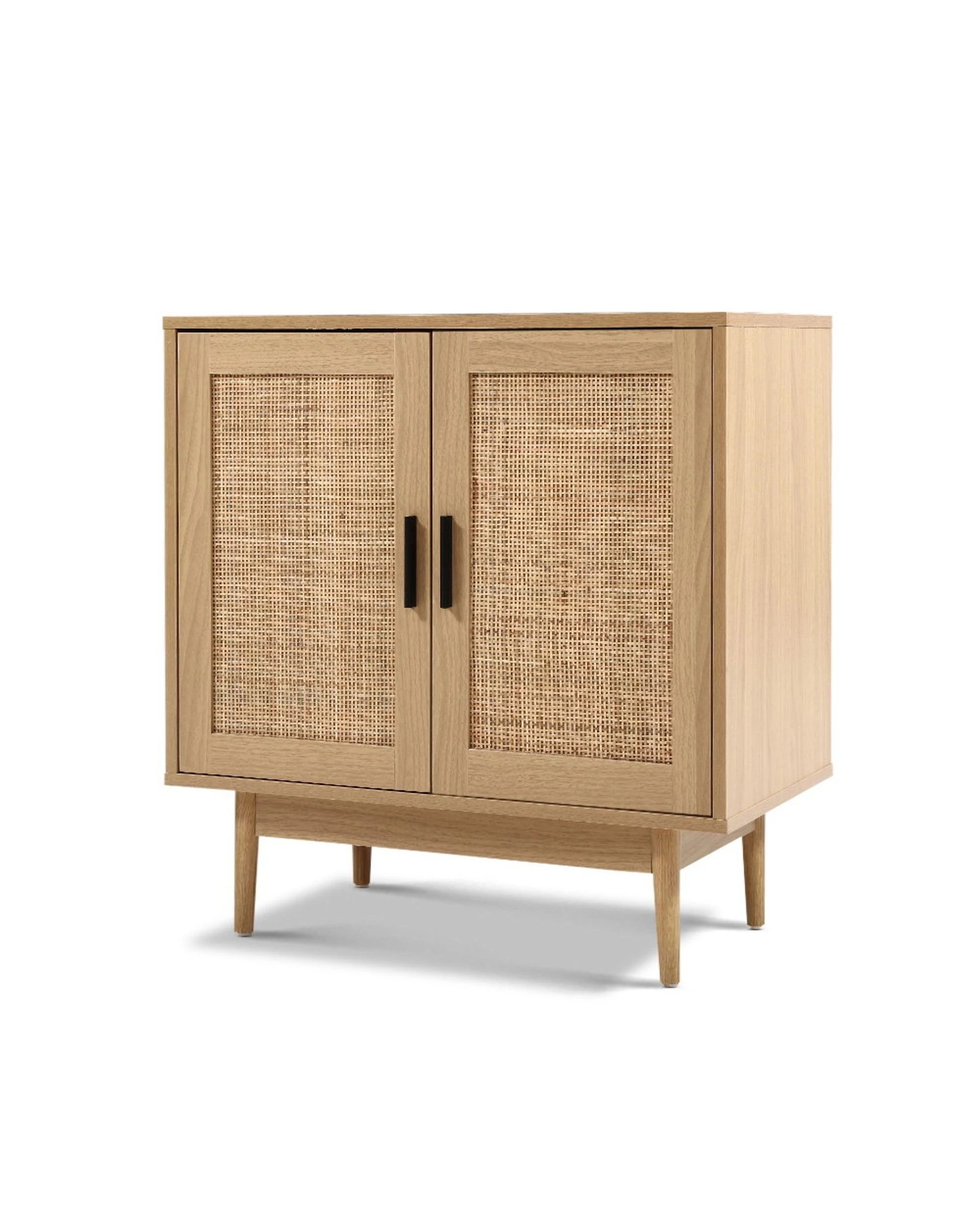 1 Artiss Rattan Buffet Sideboard 2 Doors - Natural, 1 of 8